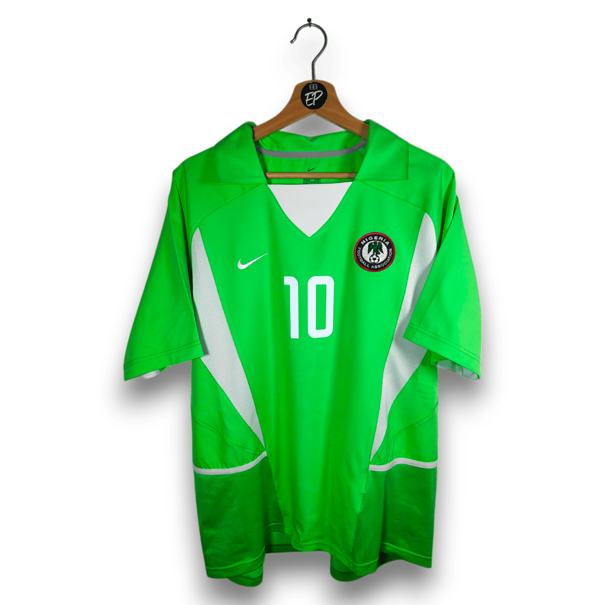 2002 - 03 Nigeria Home Shirt Okocha 10 - 9/10 - (M) - Eternal Pitch