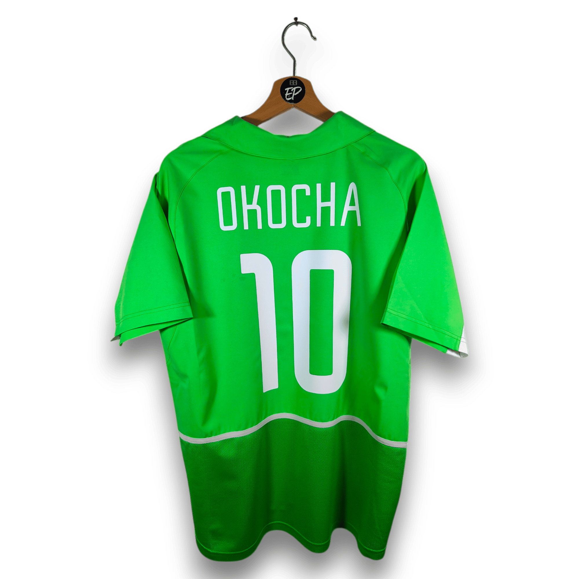 2002 - 03 Nigeria Home Shirt Okocha 10 - 9/10 - (M) - Eternal Pitch