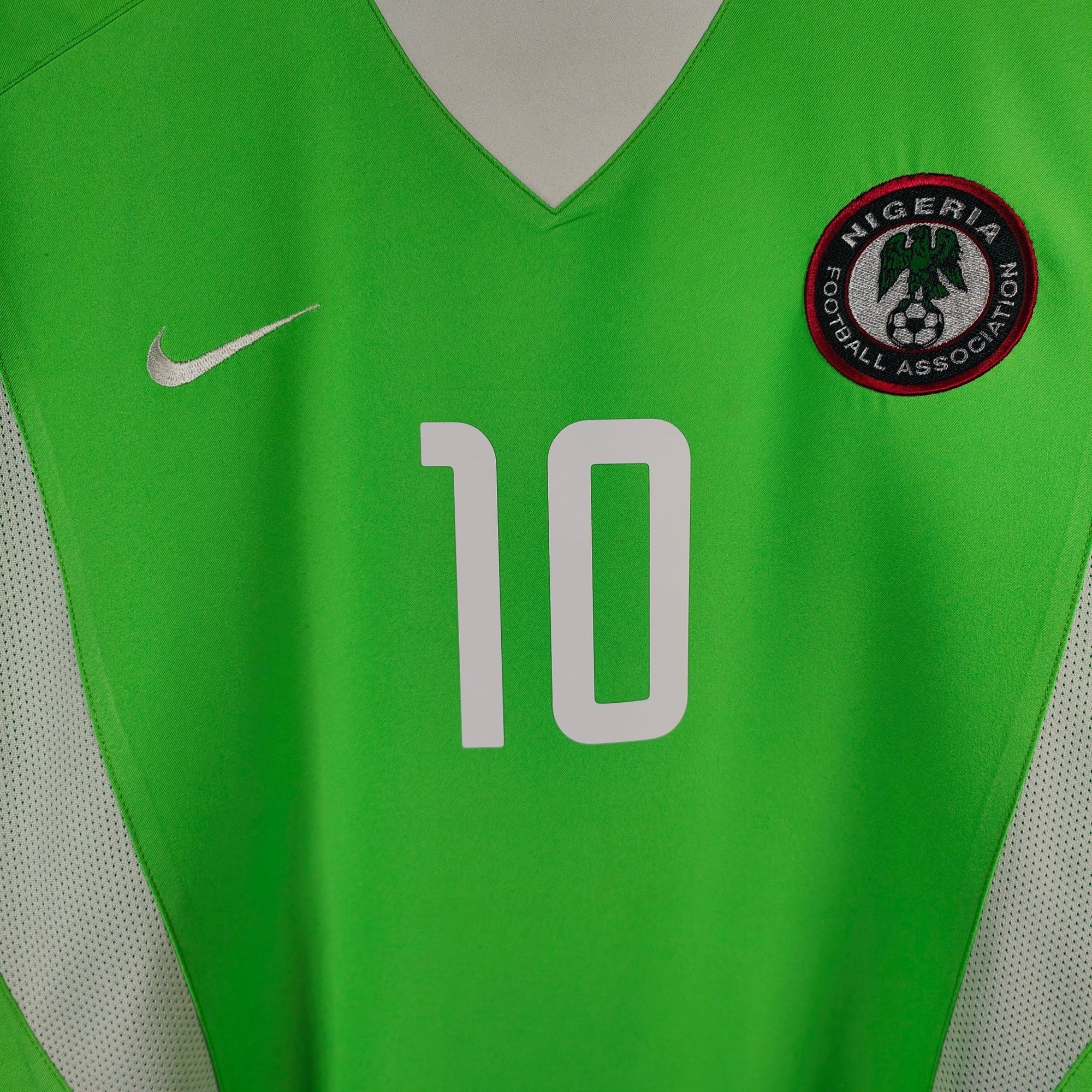 2002 - 03 Nigeria Home Shirt Okocha 10 - 9/10 - (M) - Eternal Pitch