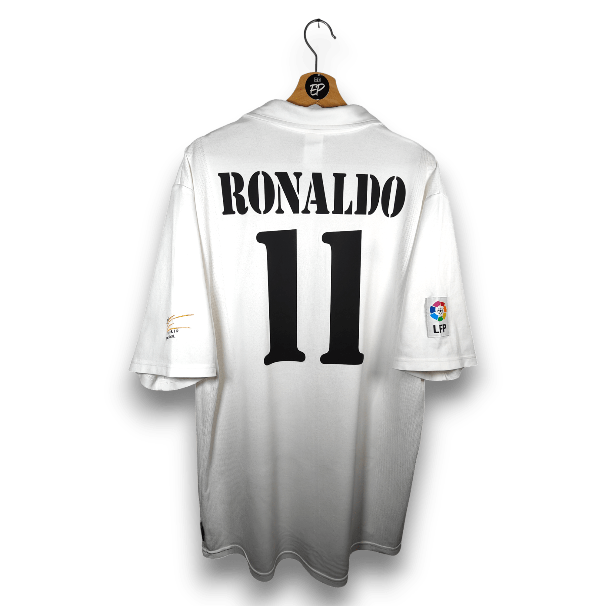 2002 - 03 Real Madrid Home Shirt Ronaldo 11 - 8/10 - (XL) - Eternal Pitch
