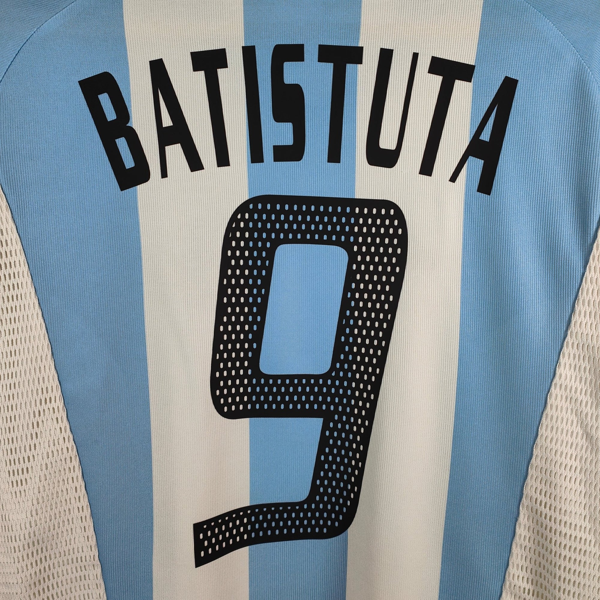 2002 - 04 Argentina Home Shirt Batistuta 9 - 8.5/10 - (XL) - Eternal Pitch