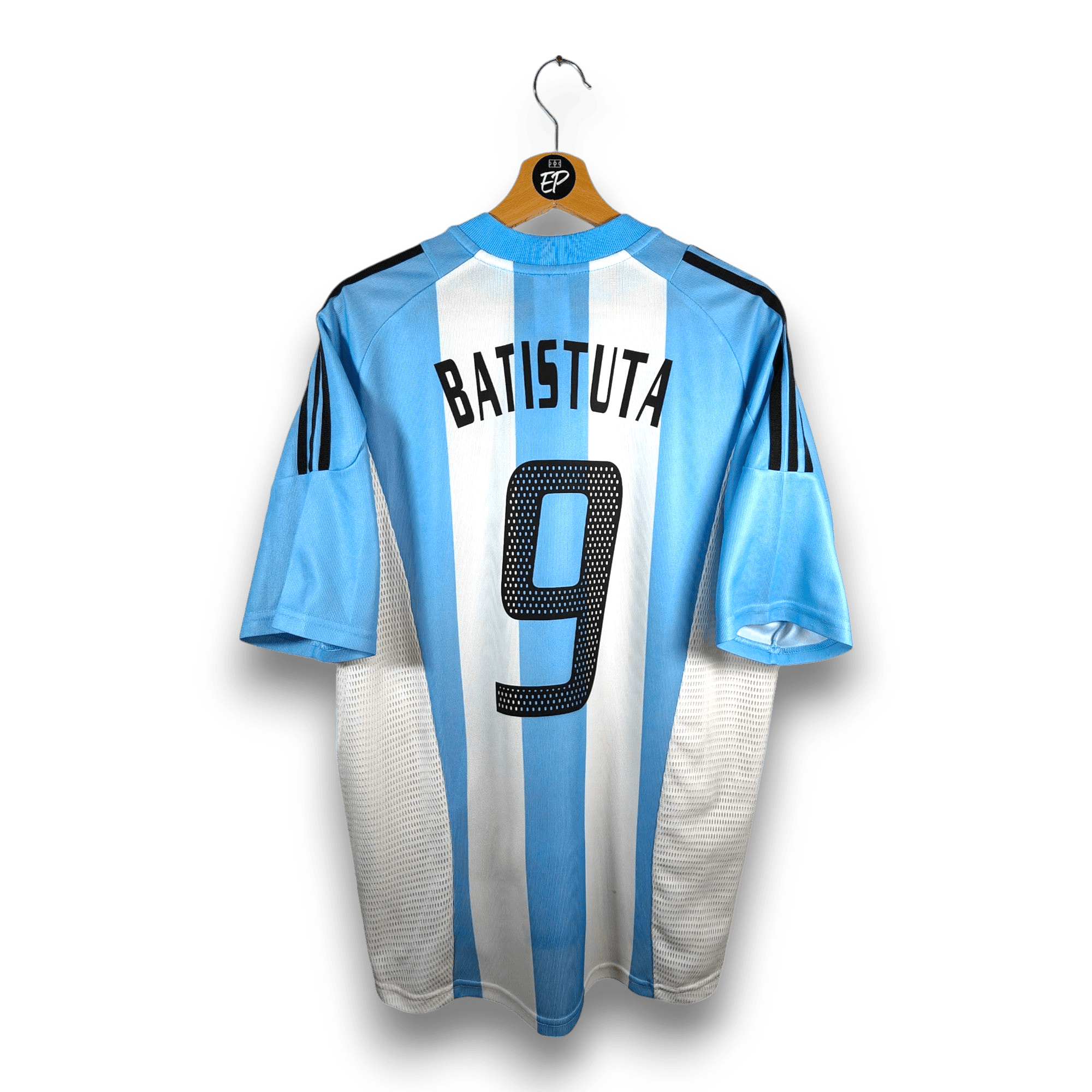 2002 - 04 Argentina Home Shirt Batistuta 9 (L) - Eternal Pitch