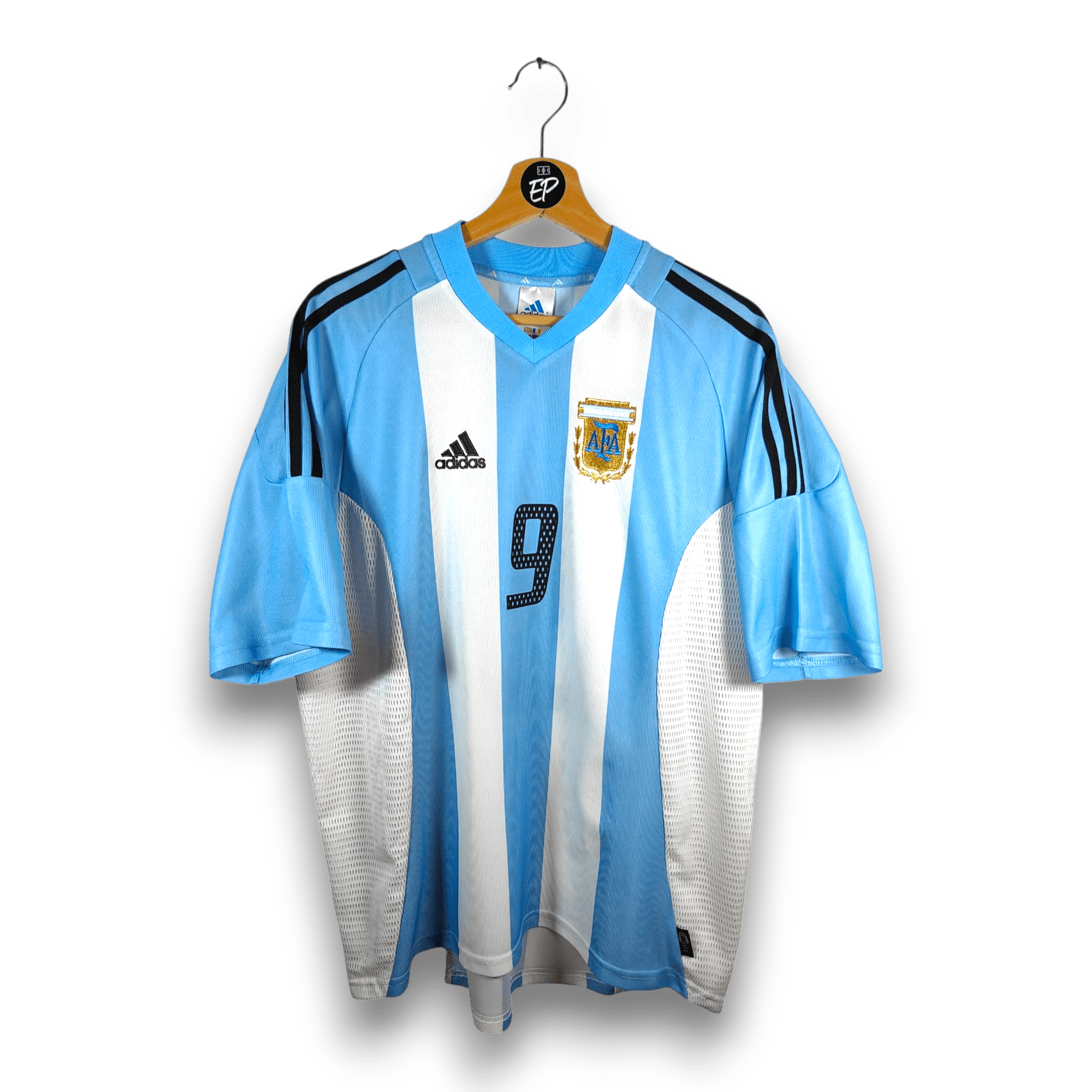 2002 - 04 Argentina Home Shirt Batistuta 9 (L) - Eternal Pitch