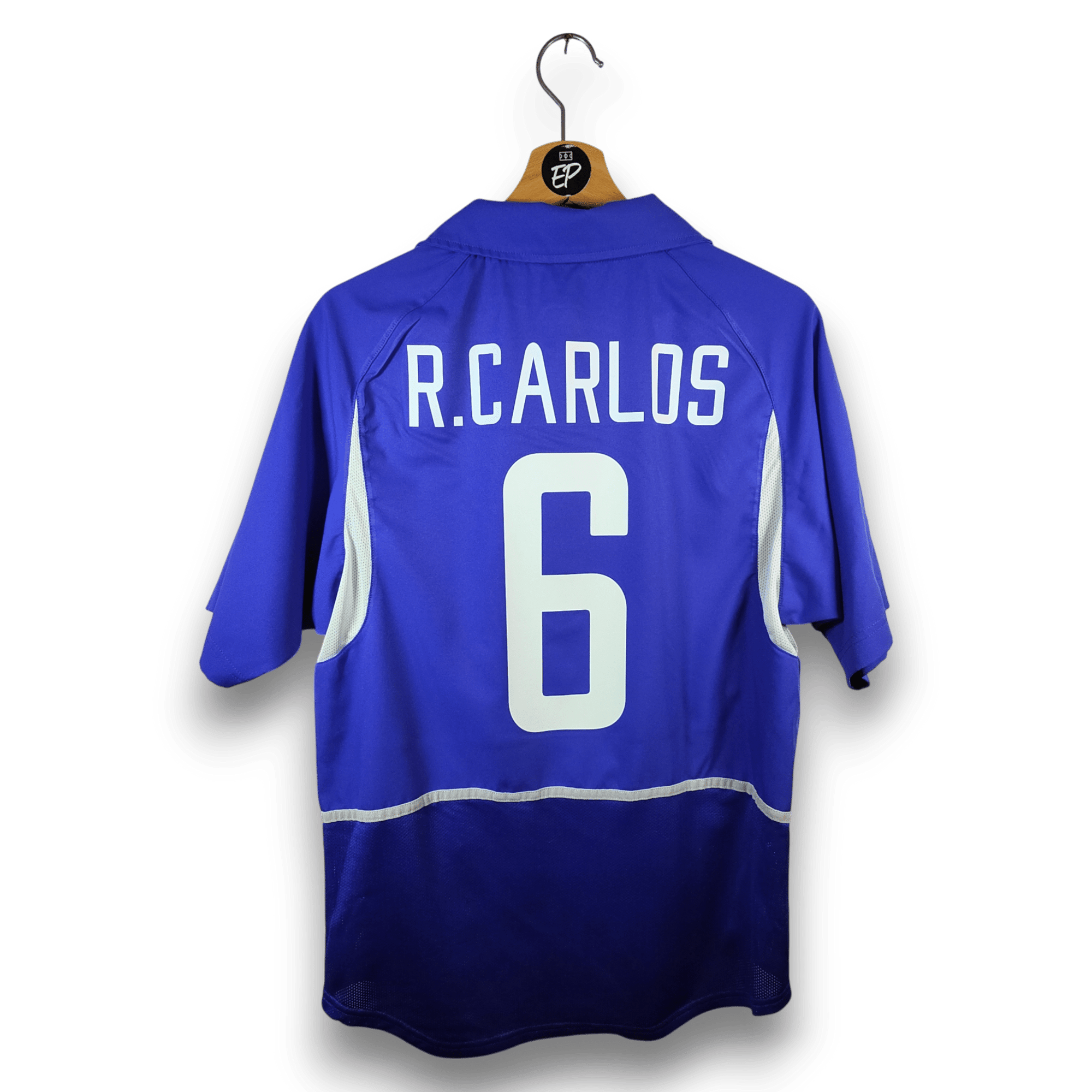 2002 - 04 Brazil Away Shirt Roberto Carlos 6 - 9.5/10 - (M) - Eternal Pitch