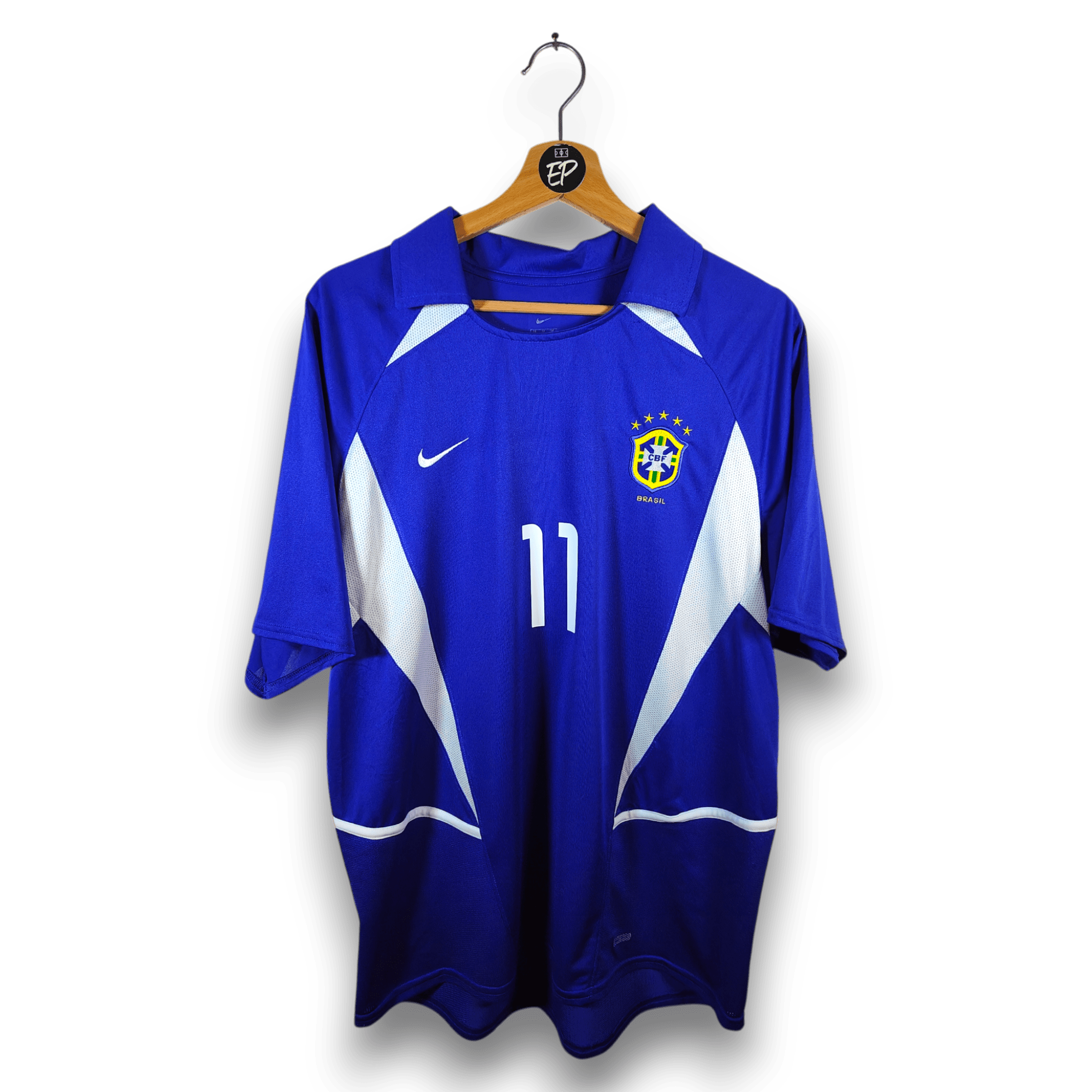 2002 - 04 Brazil Away Shirt Ronaldinho 11 - 9/10 - (M) - Eternal Pitch