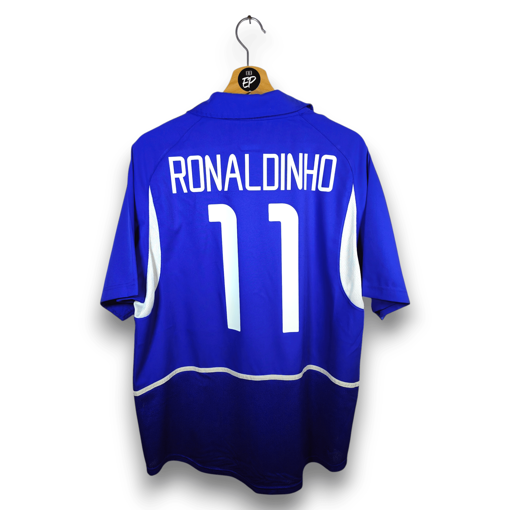 2002 - 04 Brazil Away Shirt Ronaldinho 11 - 9.5/10 - (L) - Eternal Pitch