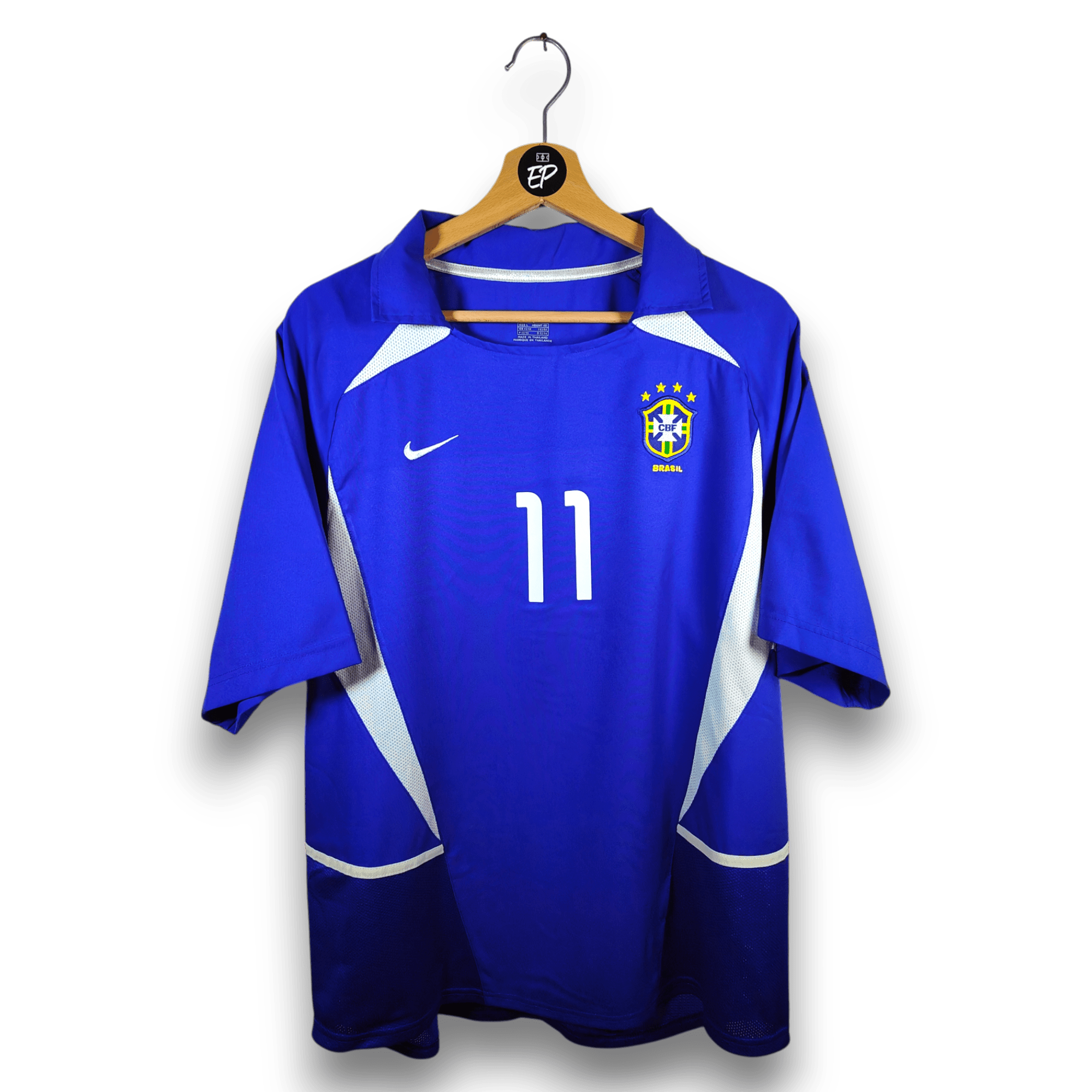 2002 - 04 Brazil Away Shirt Ronaldinho 11 - 9.5/10 - (L) - Eternal Pitch