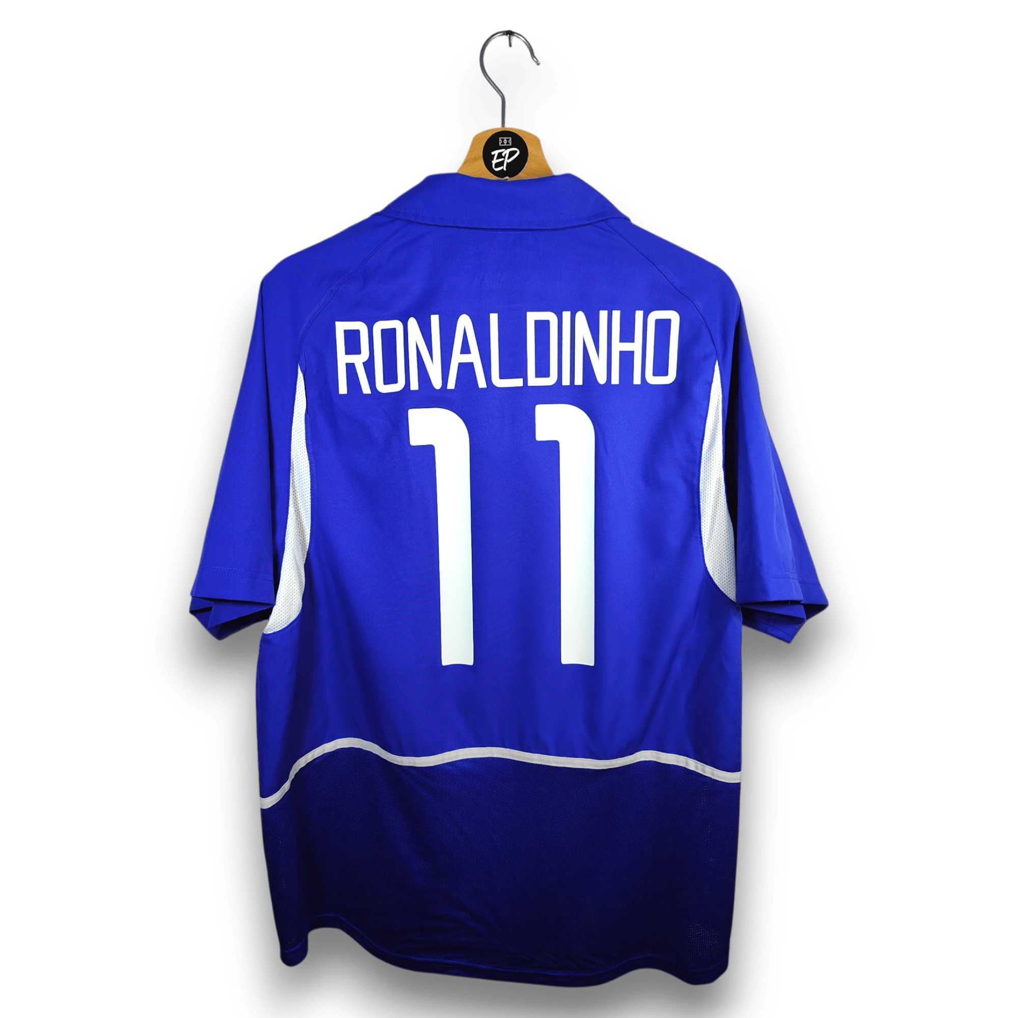 2002 - 04 Brazil Away Shirt Ronaldinho 11 - 9.5/10 - (L) - Eternal Pitch