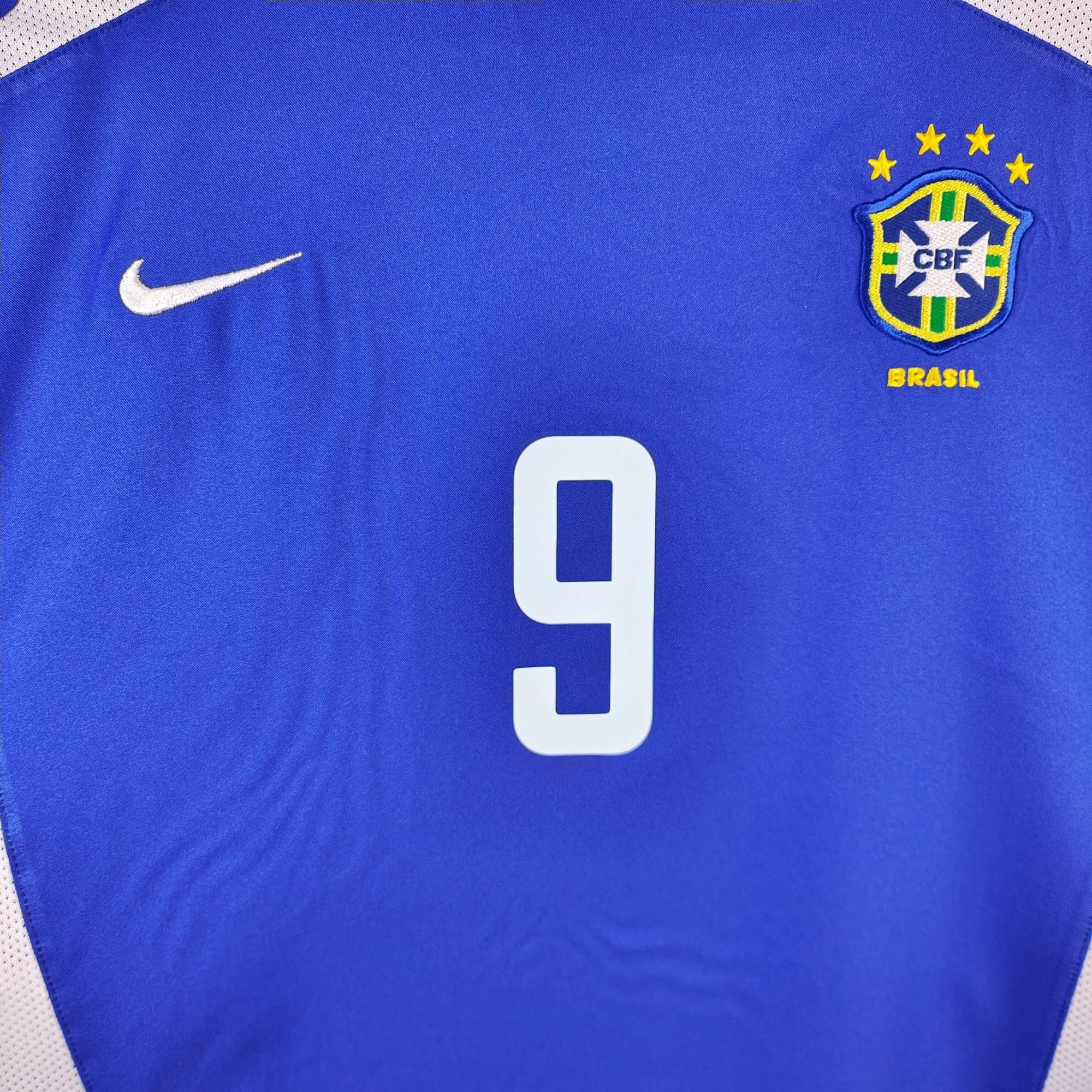 2002 - 04 Brazil Away Shirt Ronaldo 9 - 9/10 - (L) - Eternal Pitch