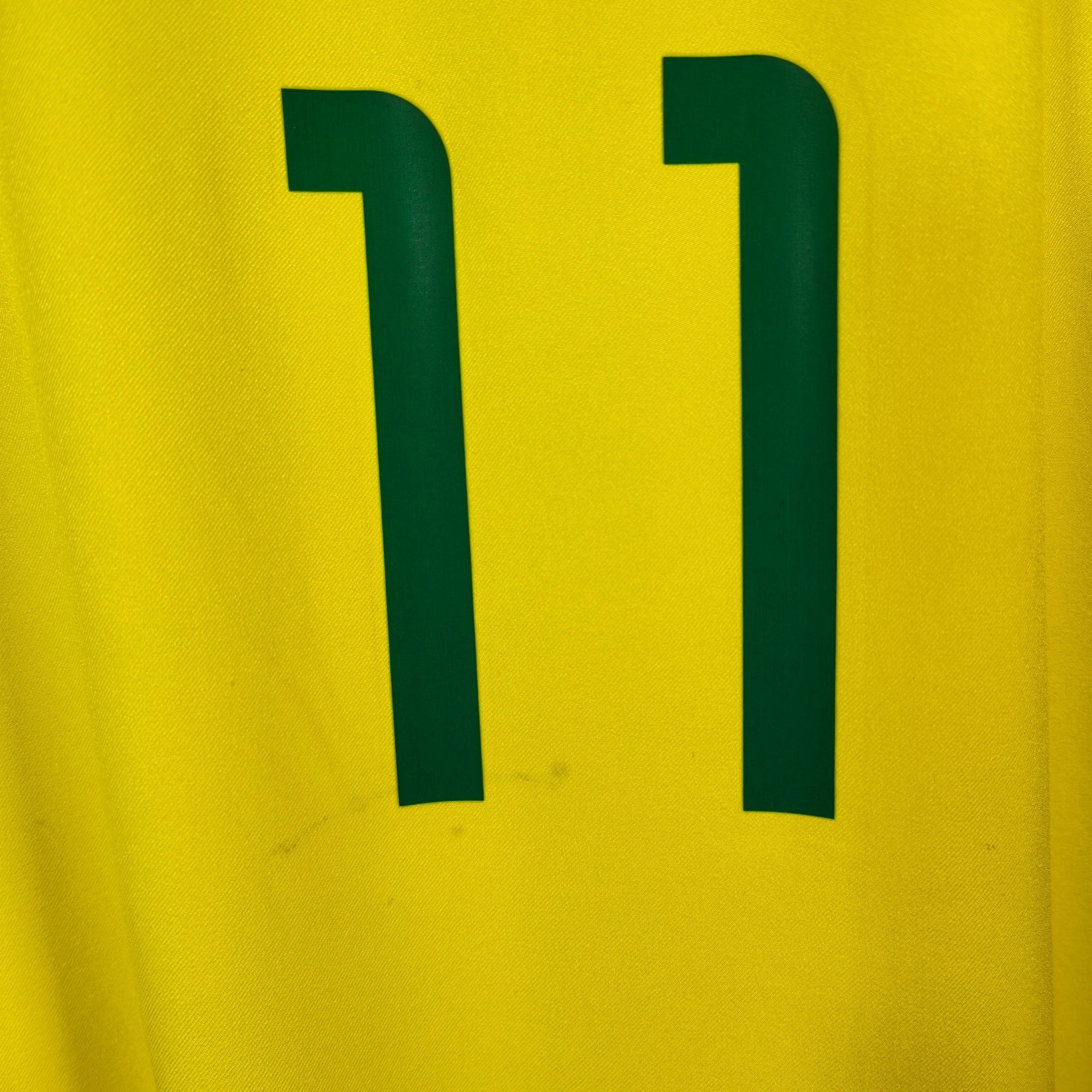 2002 - 04 Brazil Home Shirt Ronaldinho 11 - 8/10 - (XL) - Eternal Pitch