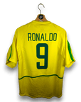2002 - 04 Brazil Home Shirt Ronaldo 9 - 8/10 - (M) - Eternal Pitch