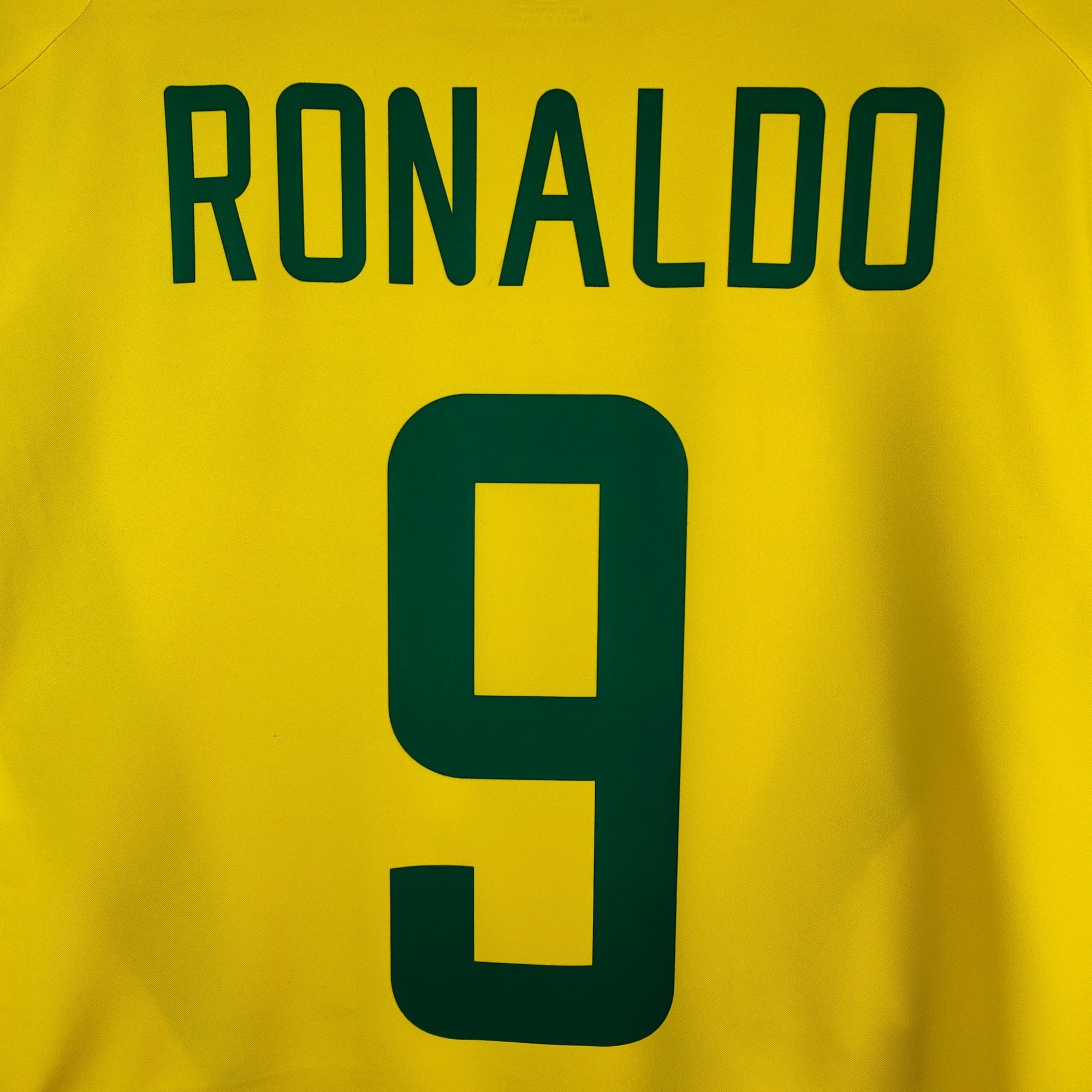 2002 - 04 Brazil Home Shirt Ronaldo 9 - 9.5/10 - (XL) - Eternal Pitch
