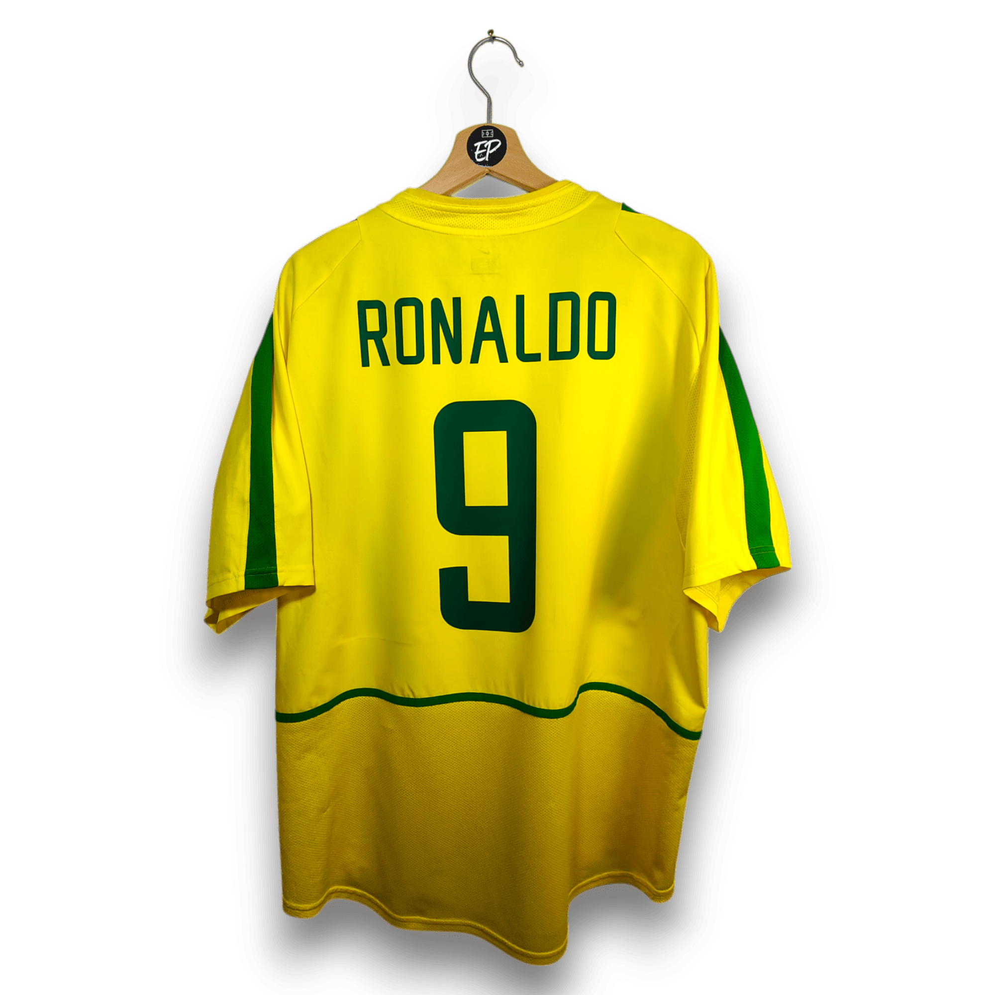 2002 - 04 Brazil Home Shirt Ronaldo 9 - 9.5/10 - (XL) - Eternal Pitch