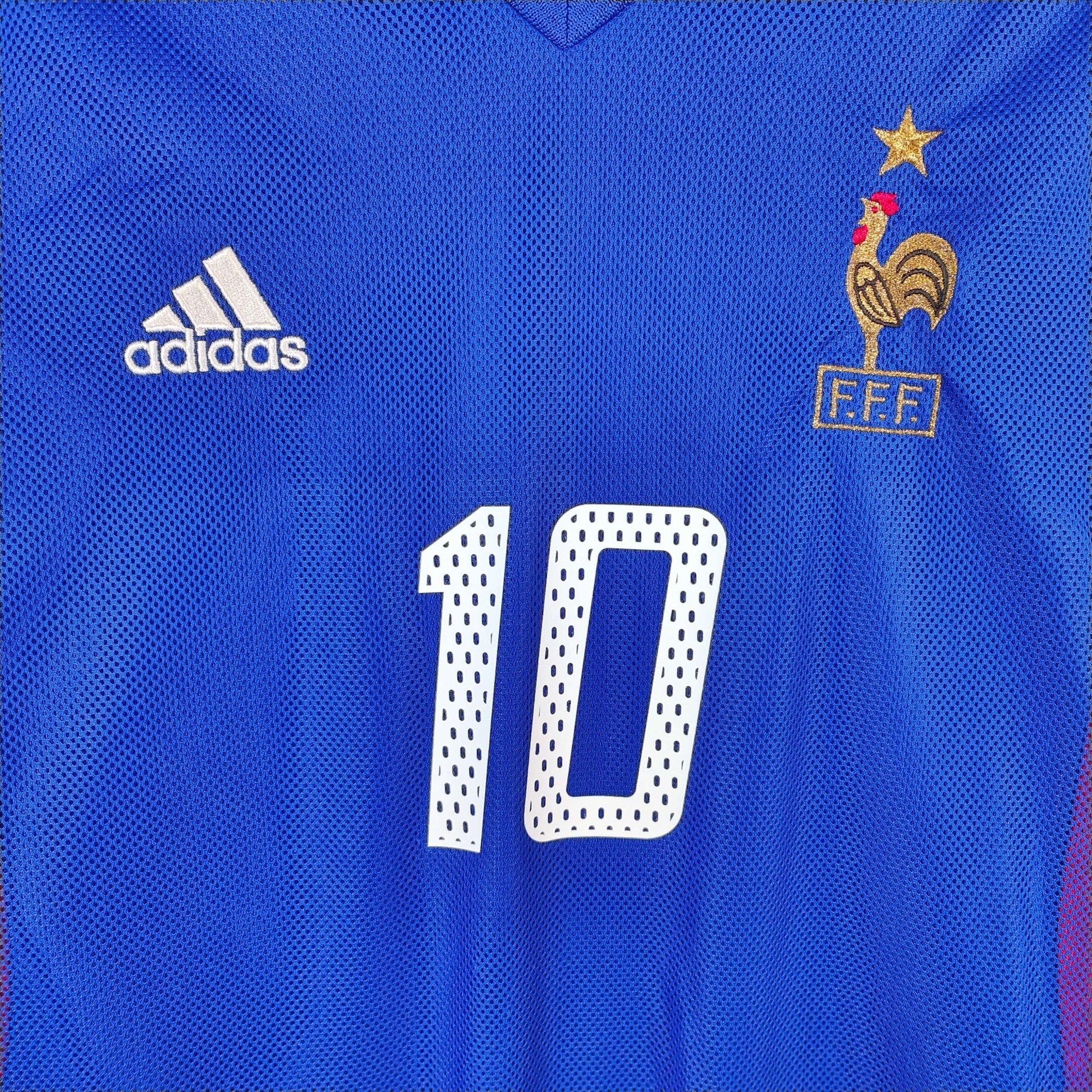 2002 - 04 France Home Shirt Zidane 10 - 8.5/10 - (XL) - Eternal Pitch
