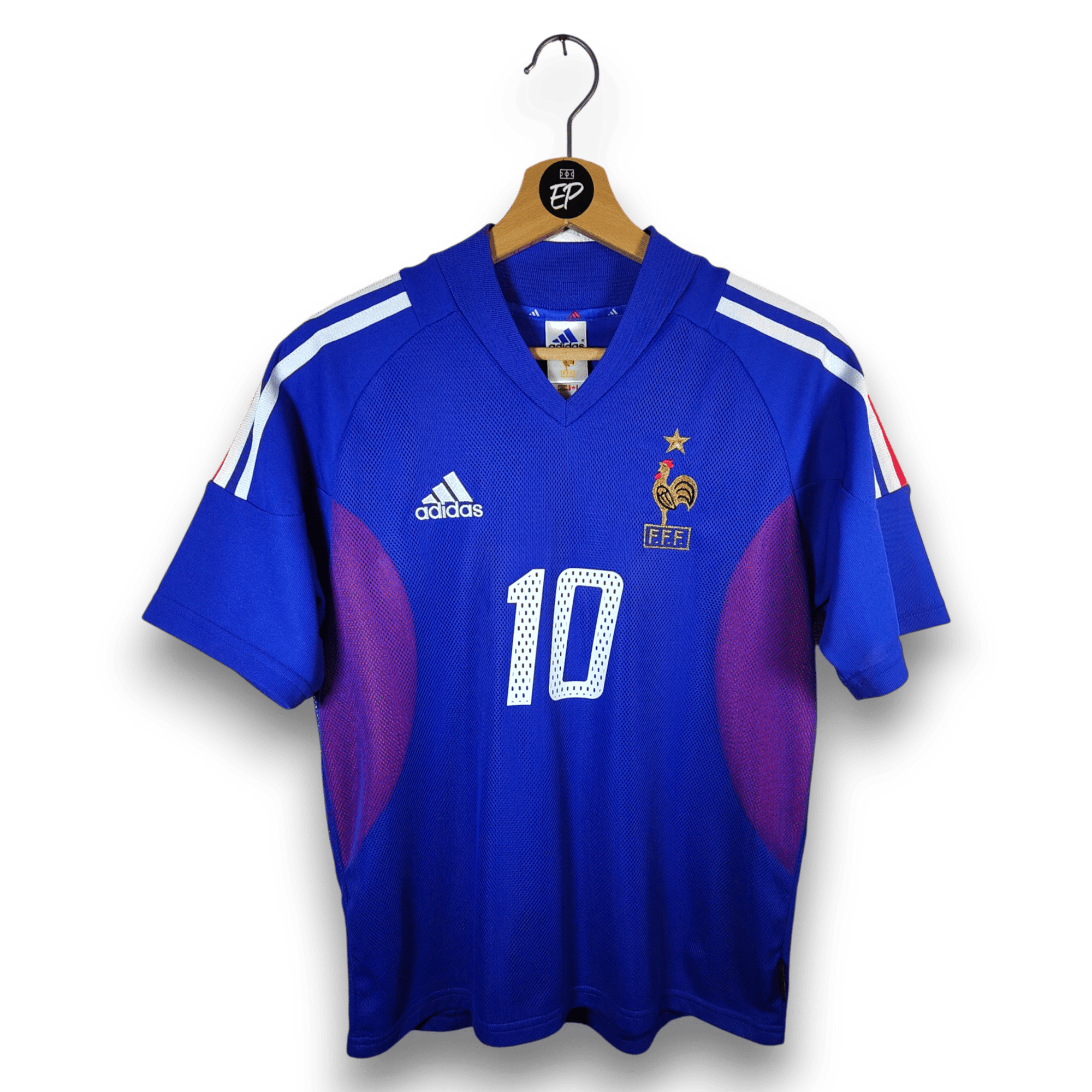 2002 - 04 France Home Shirt Zidane 10 - 9.5/10 - (XS) - Eternal Pitch