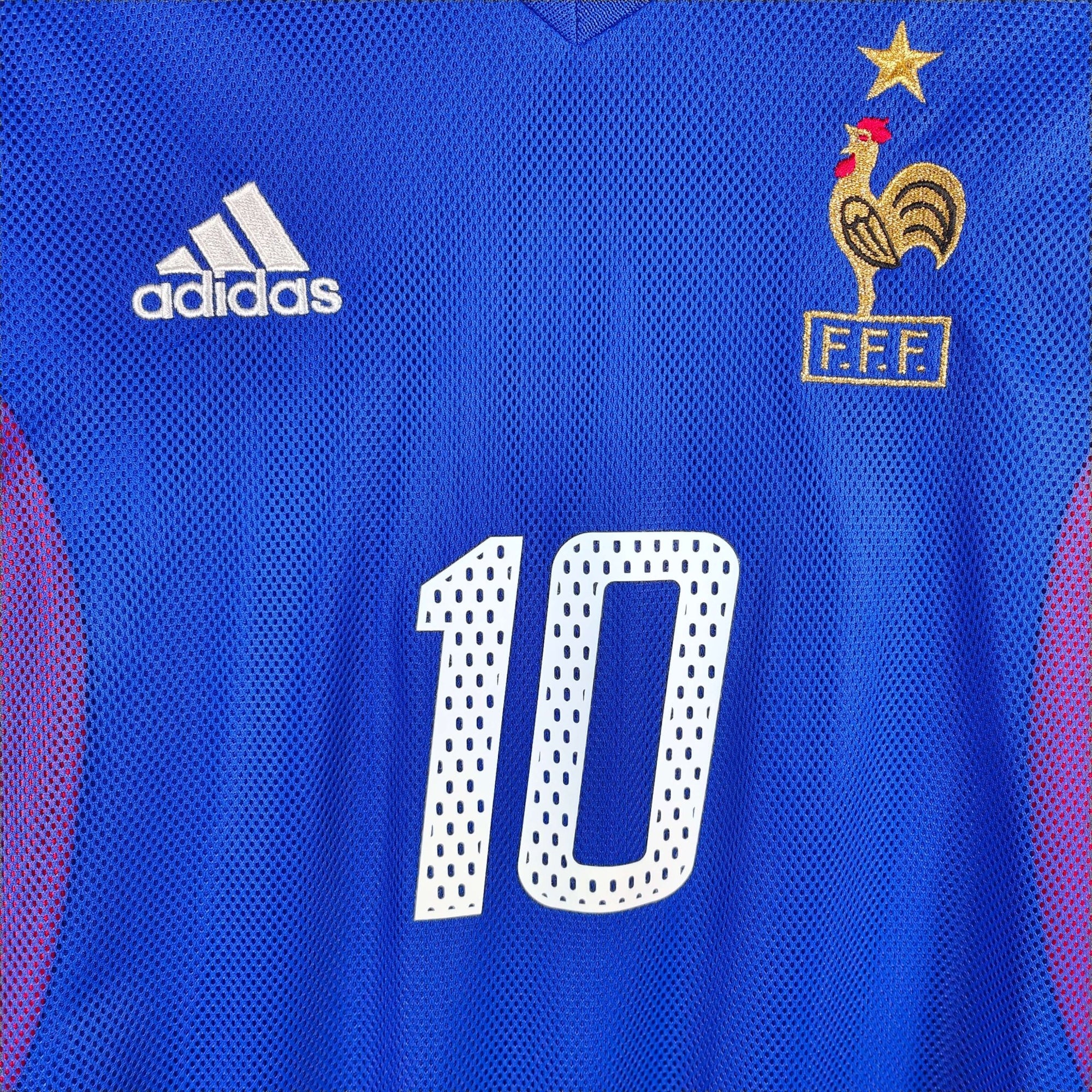 2002 - 04 France Home Shirt Zidane 10 - 9.5/10 - (XS) - Eternal Pitch