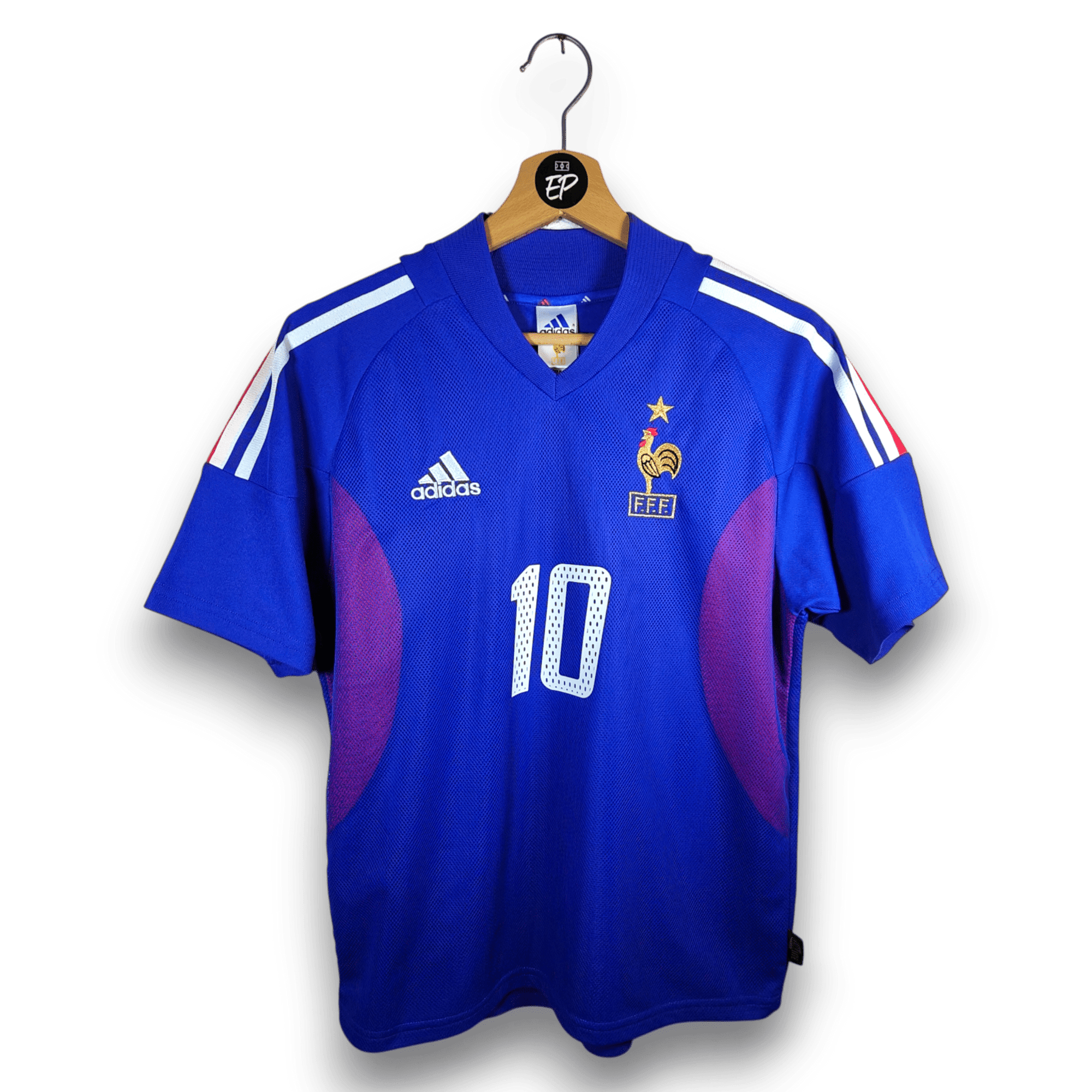 2002 - 04 France Home Shirt Zidane 10 - 9.5/10 - (XS) - Eternal Pitch
