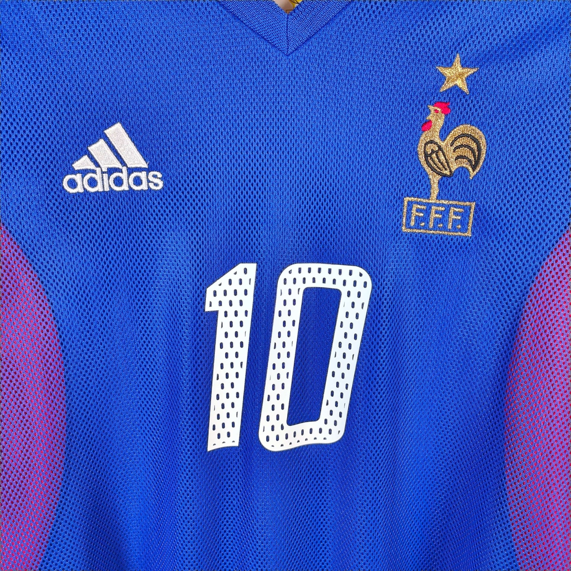 2002 - 04 France Home Shirt Zidane 10 - 9.5/10 - (XS) - Eternal Pitch