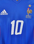 2002 - 04 France Home Shirt Zidane 10 - 9.5/10 - (XS) - Eternal Pitch