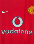 2002 - 04 Manchester United Home Shirt Ferdinand 5 - 8.5/10 - (M) - Eternal Pitch