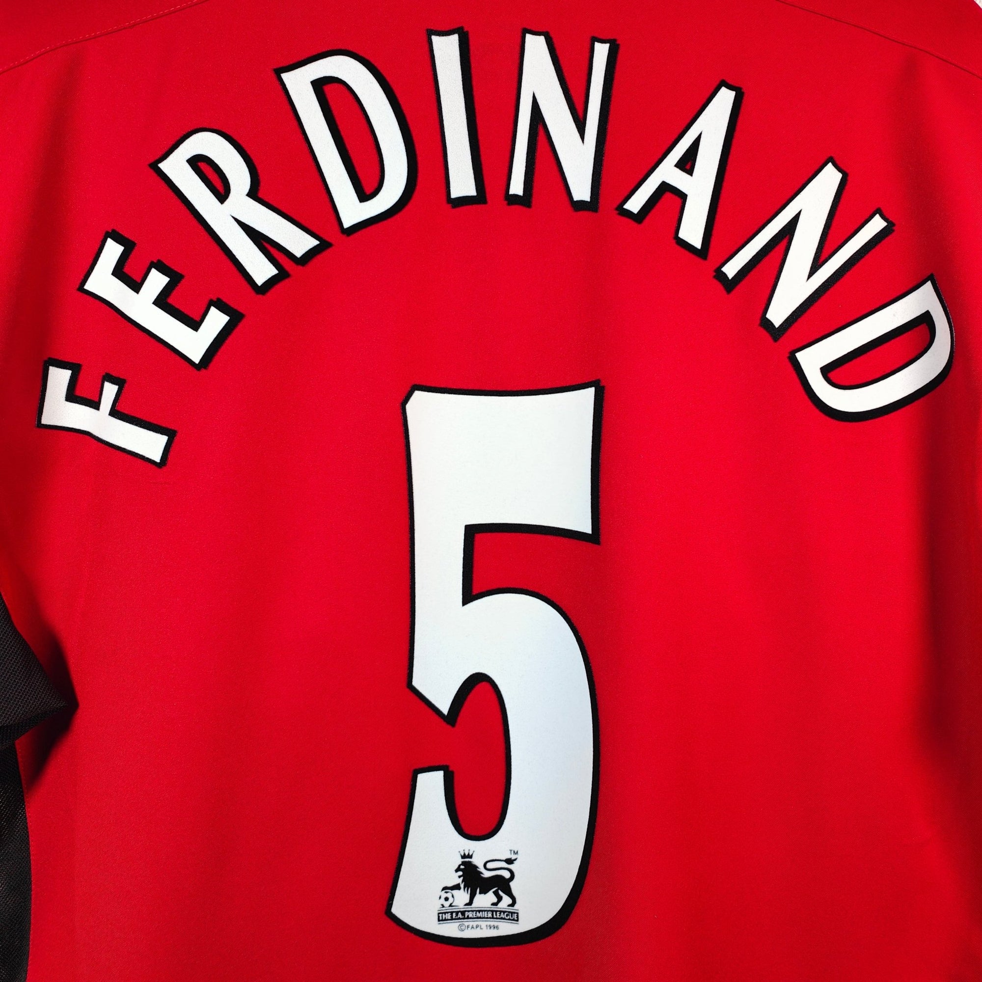 2002 - 04 Manchester United Home Shirt Ferdinand 5 - 8.5/10 - (M) - Eternal Pitch