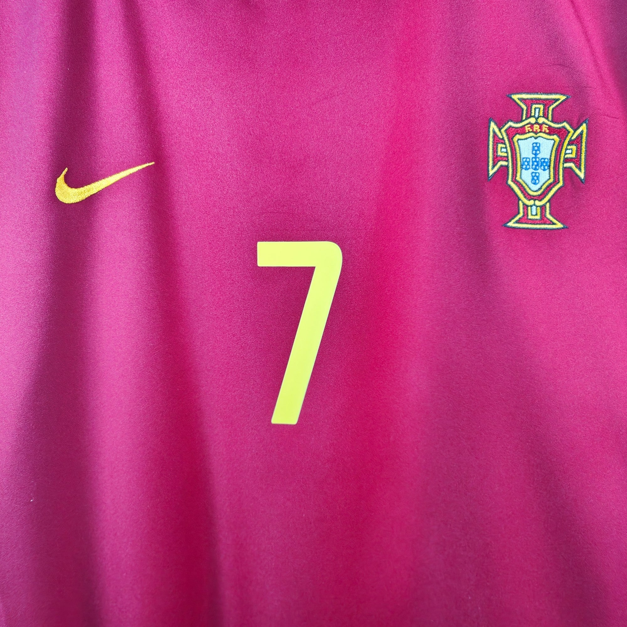 2002 - 04 Portugal Home Shirt Figo 7 - 9.5/10 - (XL) - Eternal Pitch
