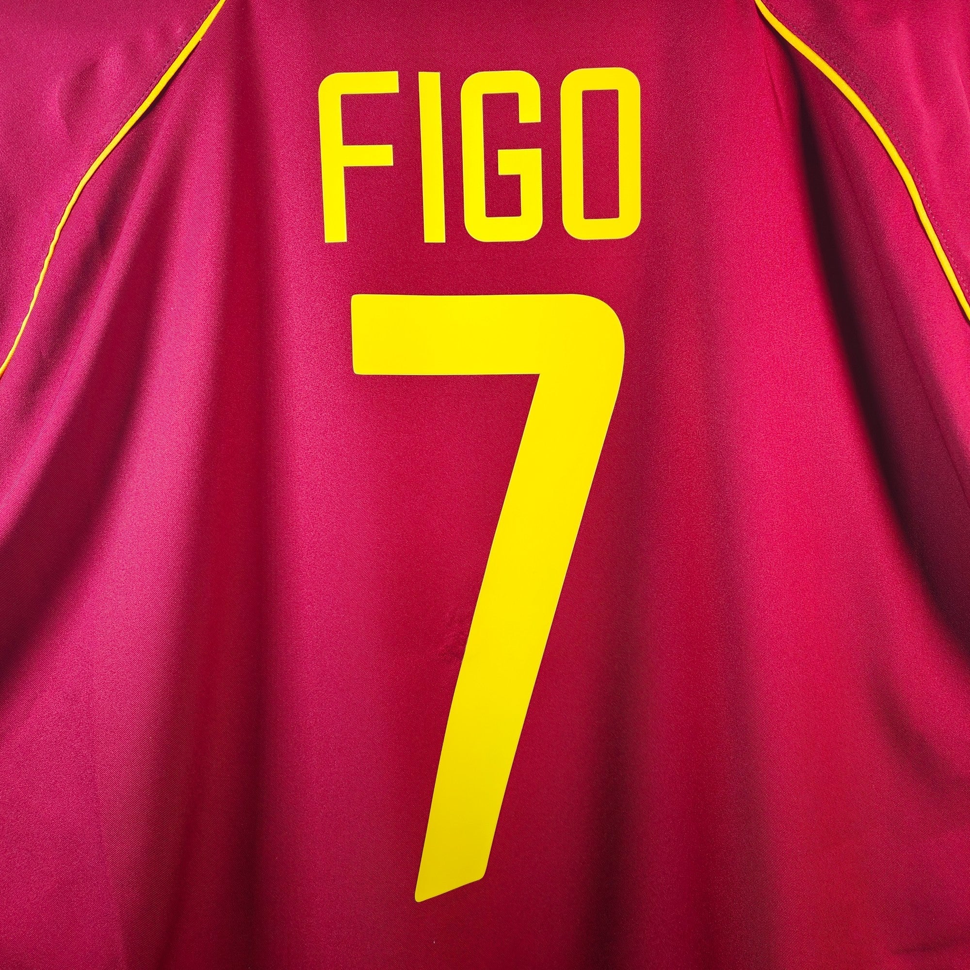 2002 - 04 Portugal Home Shirt Figo 7 - 9.5/10 - (XL) - Eternal Pitch