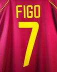 2002 - 04 Portugal Home Shirt Figo 7 - 9.5/10 - (XL) - Eternal Pitch