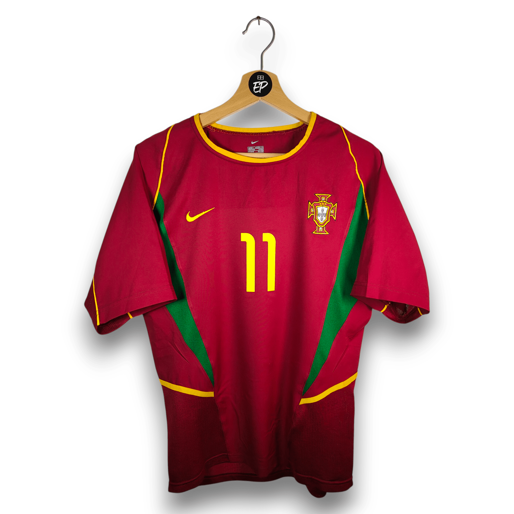 2002 - 04 Portugal Home Shirt Ronaldo 11 - 9/10 - (S) - Eternal Pitch