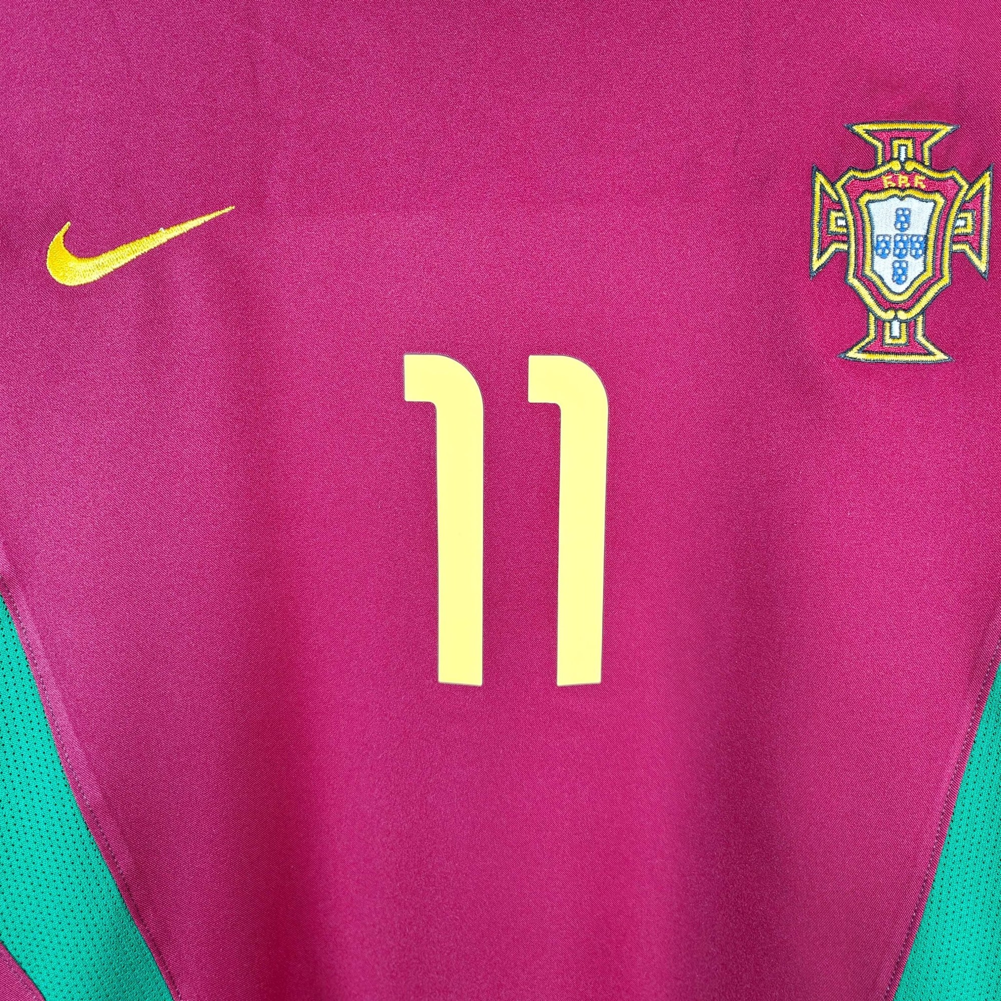 2002 - 04 Portugal Home Shirt Ronaldo 11 - 9/10 - (S) - Eternal Pitch