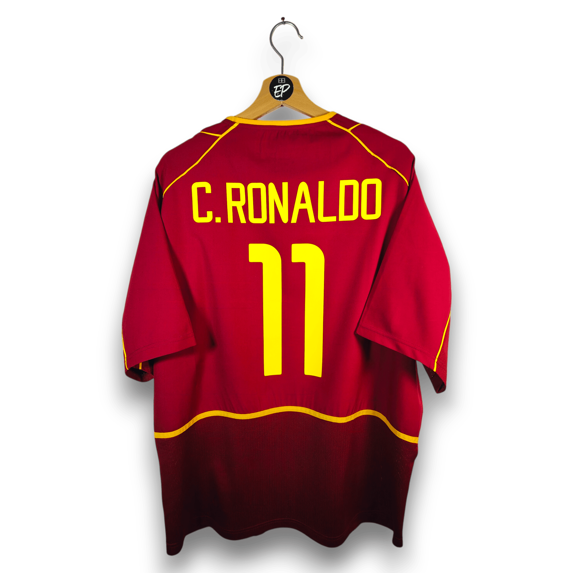 2002 - 04 Portugal Home Shirt Ronaldo 11 - 9.5/10 - (XL) - Eternal Pitch