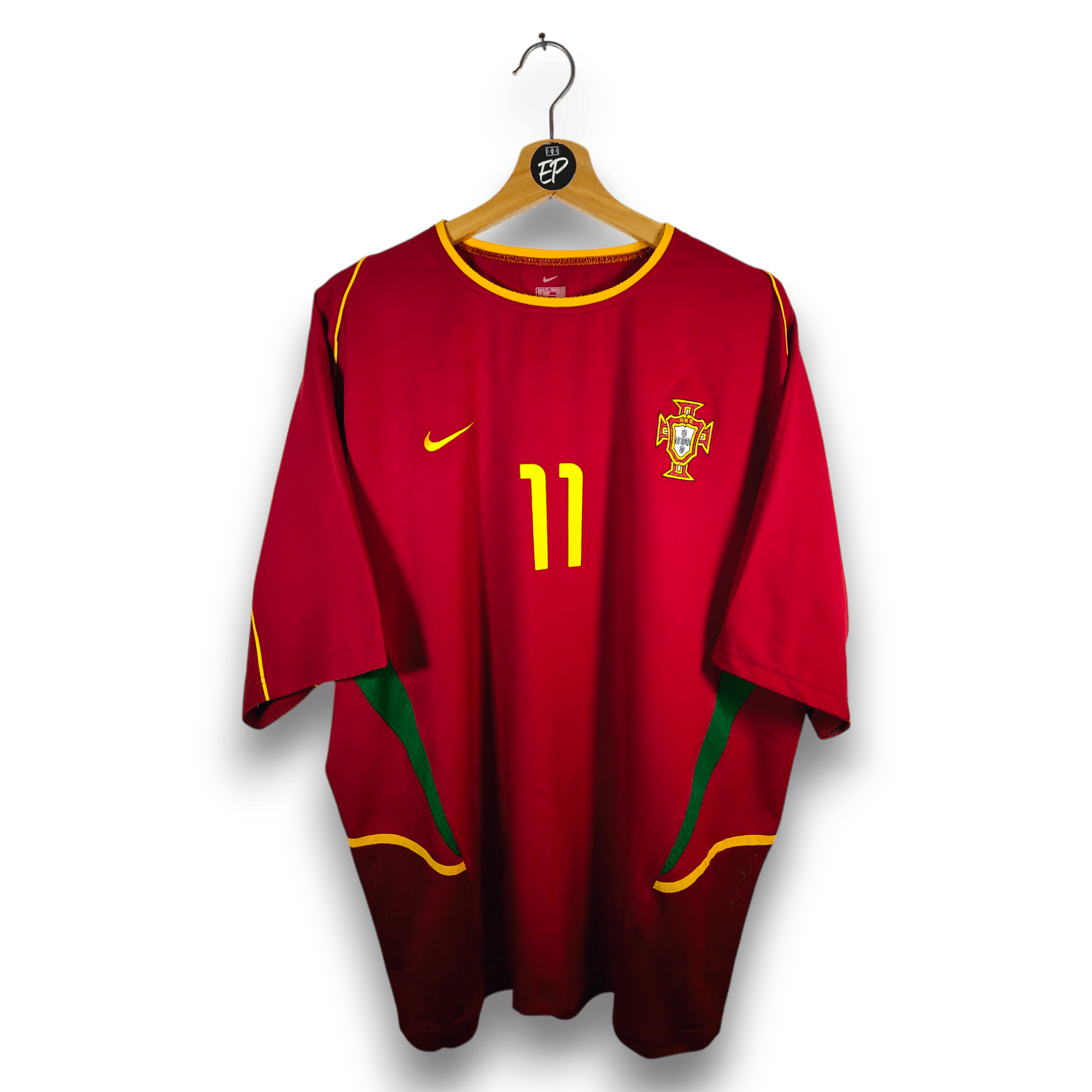 2002 - 04 Portugal Home Shirt Ronaldo 11 - 9.5/10 - (XL) - Eternal Pitch