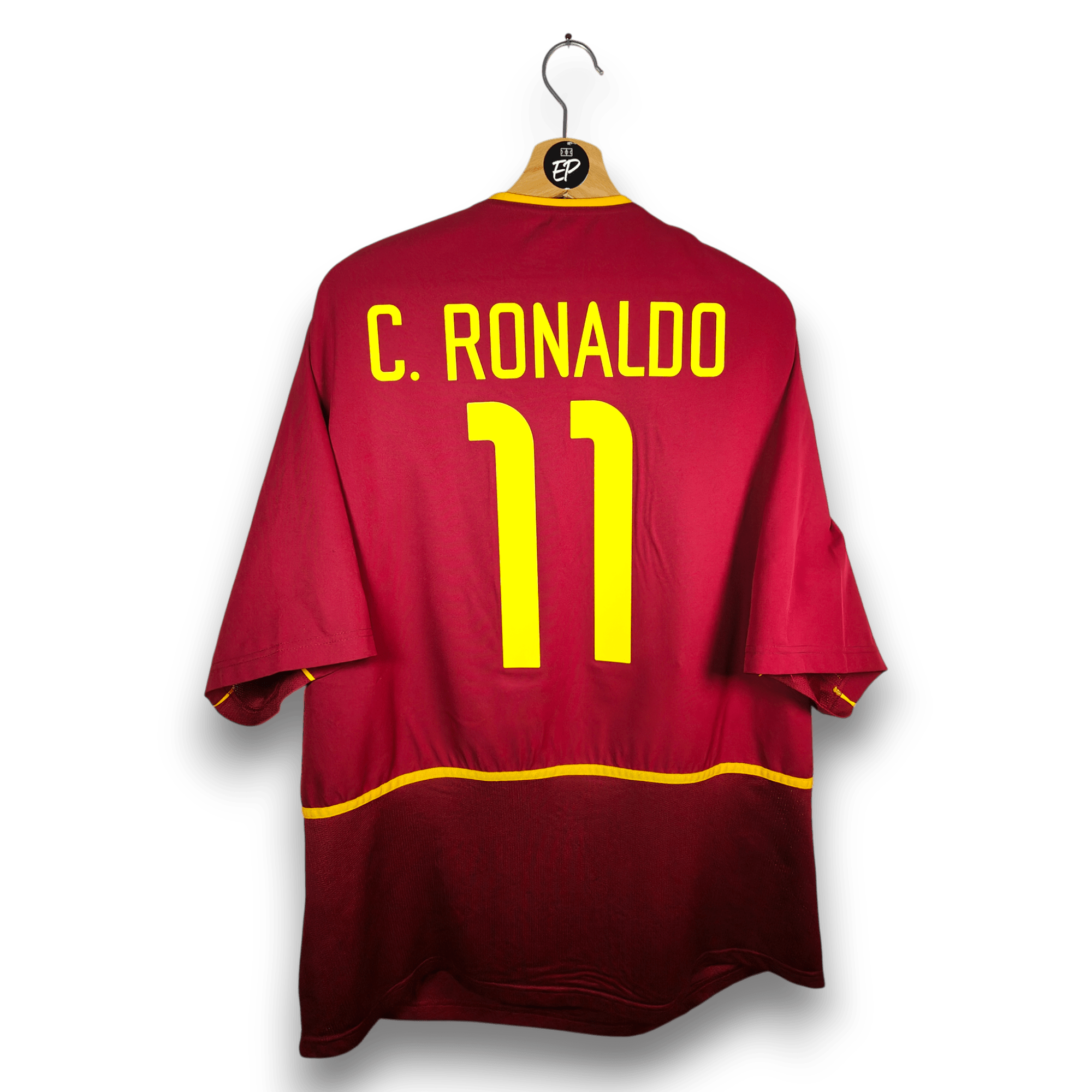 2002 - 04 Portugal Home Shirt Ronaldo 11 - 9.5/10 - (XXL) - Eternal Pitch