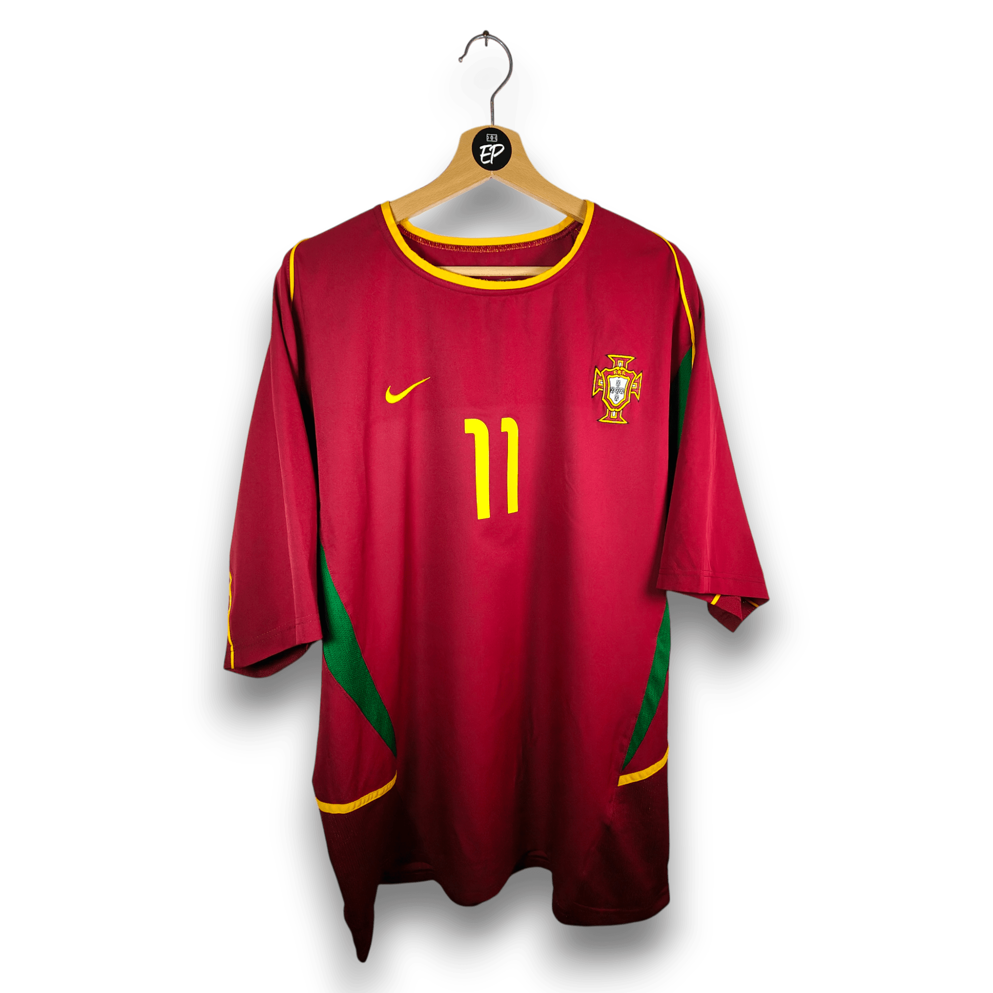 2002 - 04 Portugal Home Shirt Ronaldo 11 - 9.5/10 - (XXL) - Eternal Pitch