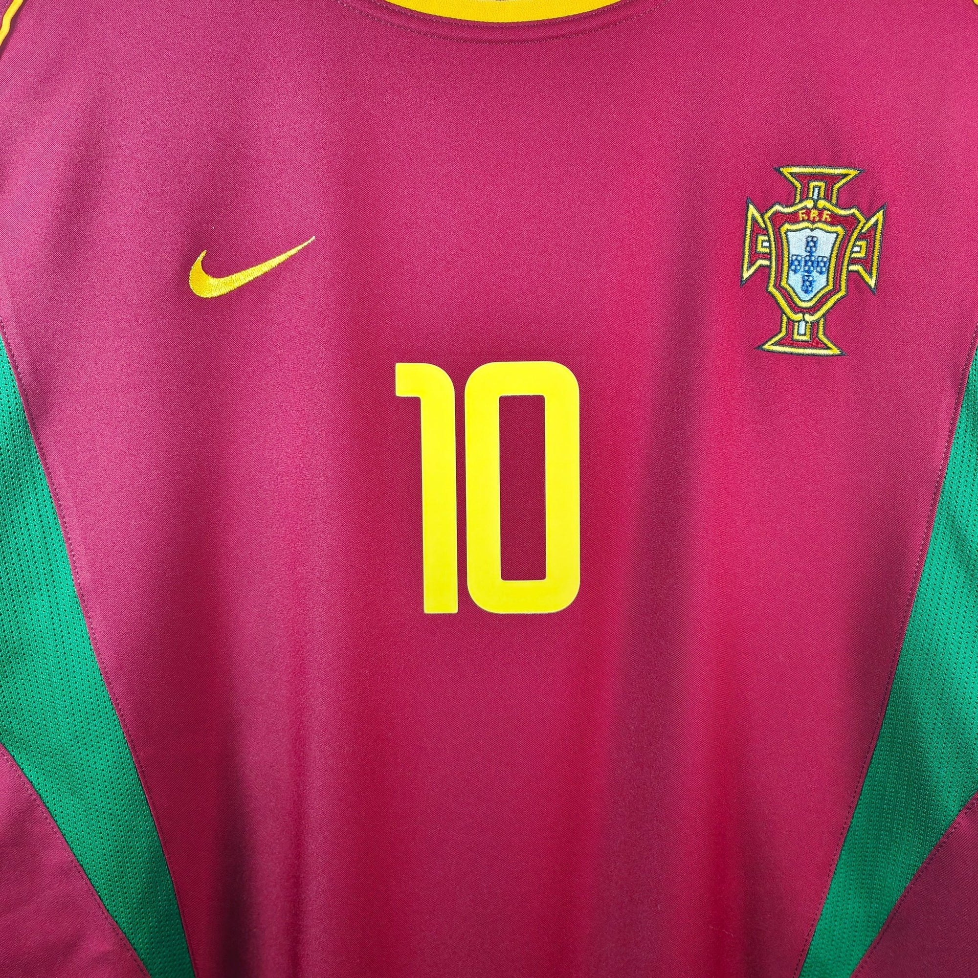 2002 - 04 Portugal Home Shirt Rui Costa 10 - 9/10 - (M) - Eternal Pitch