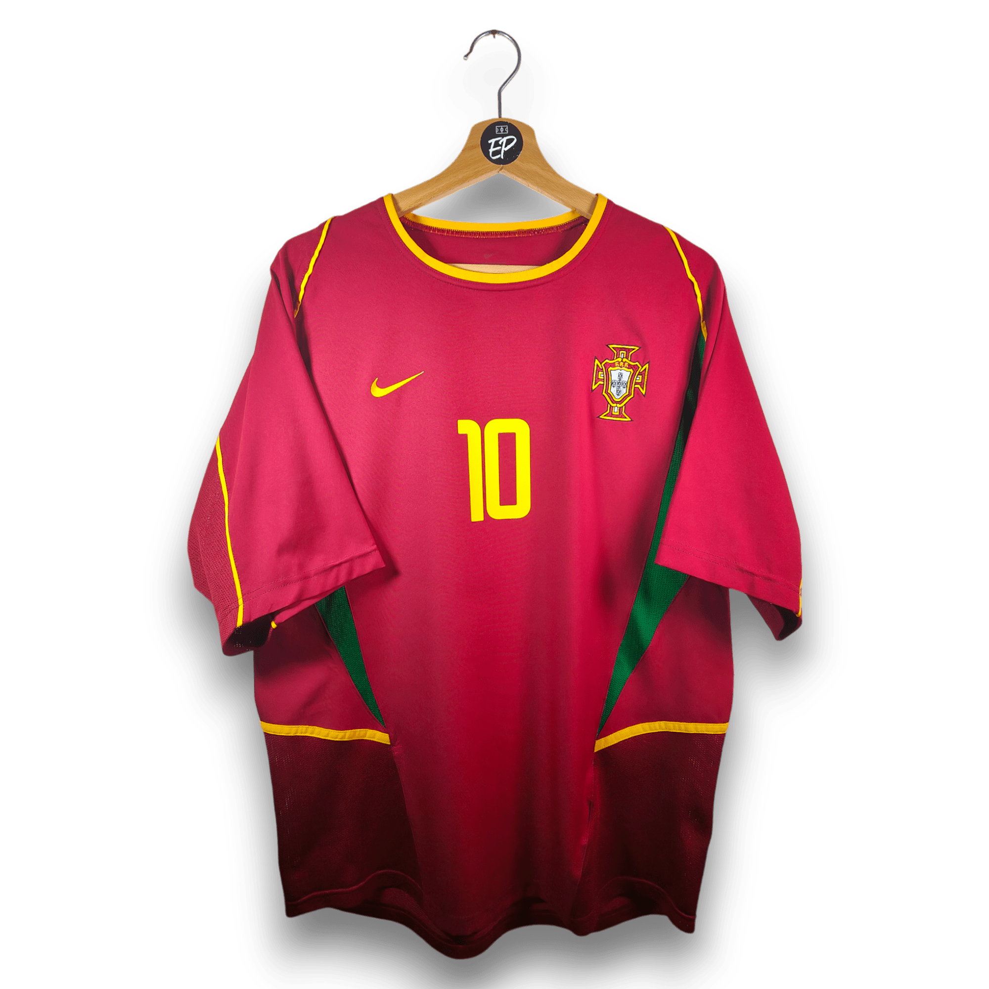 2002 - 04 Portugal Home Shirt Rui Costa 10 - 9/10 - (M) - Eternal Pitch