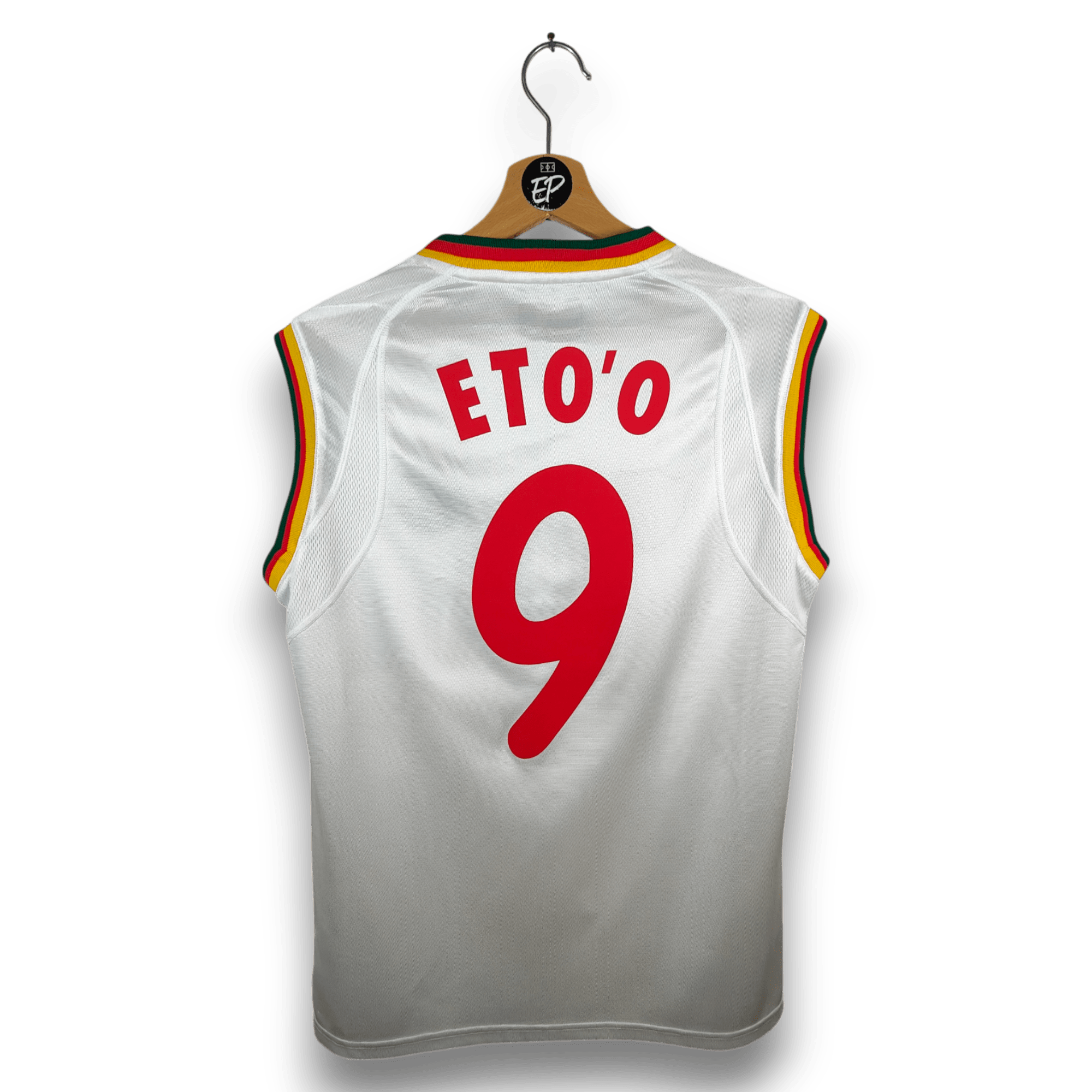 2002 Cameroon Away Shirt Eto'o 9 - 8.5/10 - (L) - Eternal Pitch