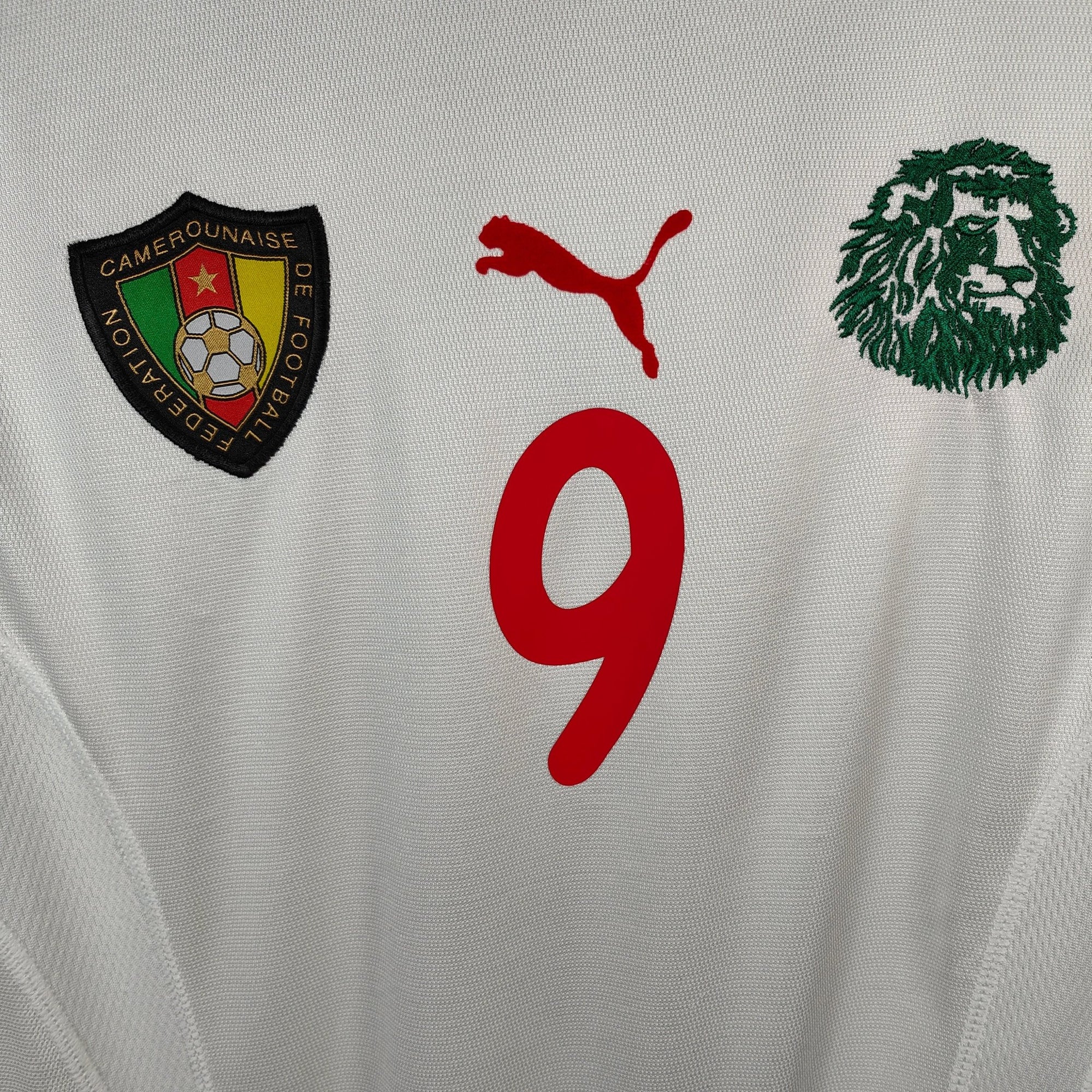 2002 Cameroon Away Shirt Eto'o 9 - 8.5/10 - (L) - Eternal Pitch