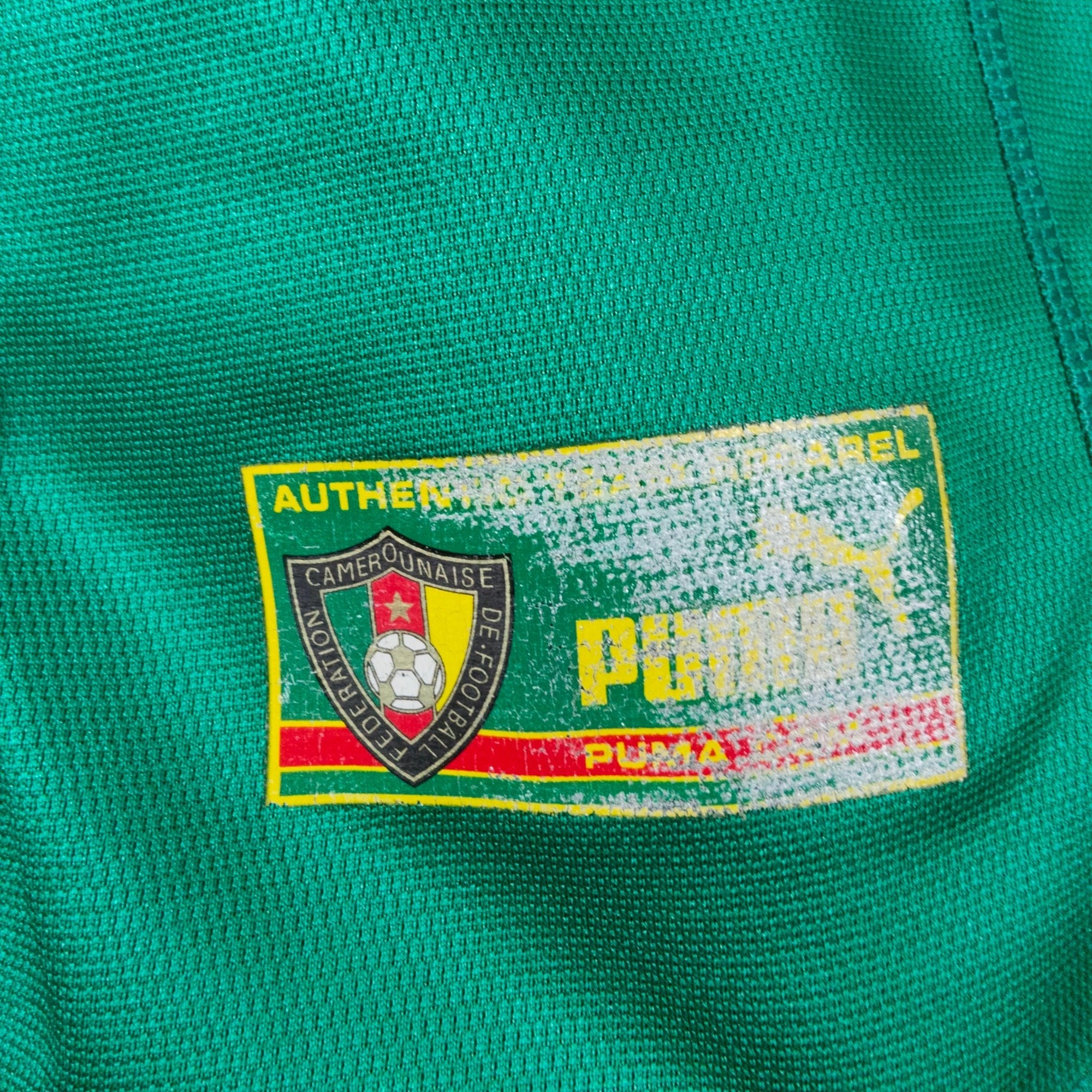 2002 Cameroon Home Shirt Eto&#39;o 9 - 8.5/10 - (L) - Eternal Pitch