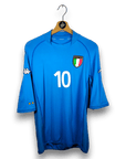 2002 Italy Home Shirt Totti 10 - 6.5/10 - (XL slim) - Eternal Pitch
