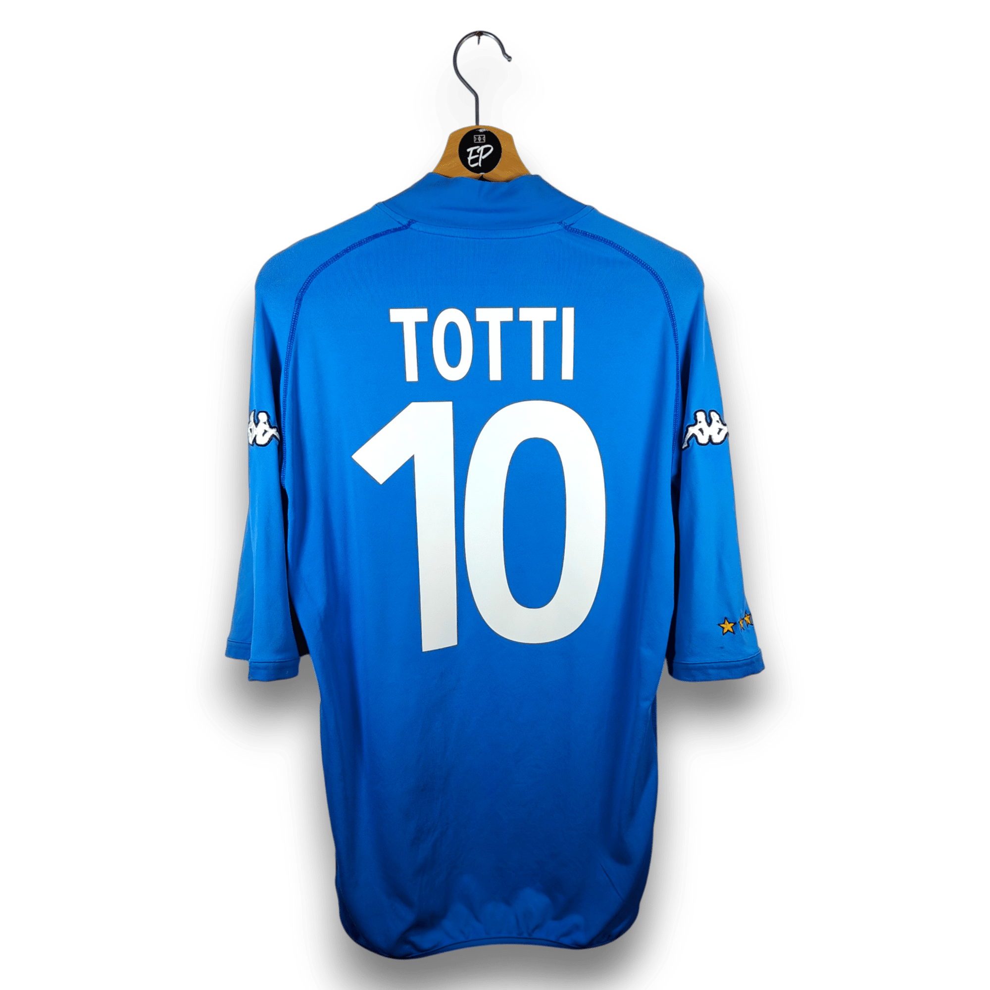 2002 Italy Home Shirt Totti 10 - 6.5/10 - (XL slim) - Eternal Pitch
