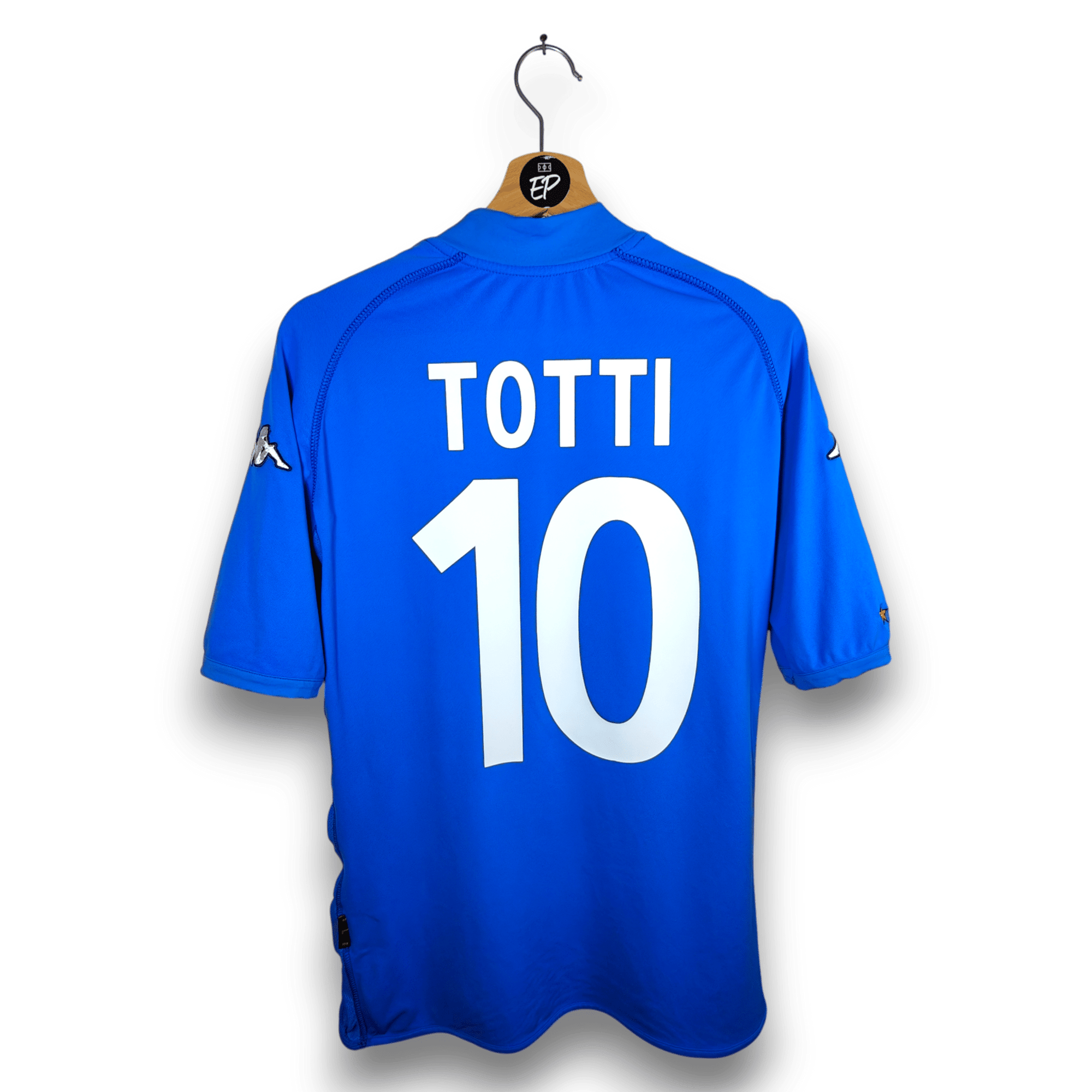 2002 Italy Home Shirt Totti 10 - 9/10 - (L slim) - Eternal Pitch