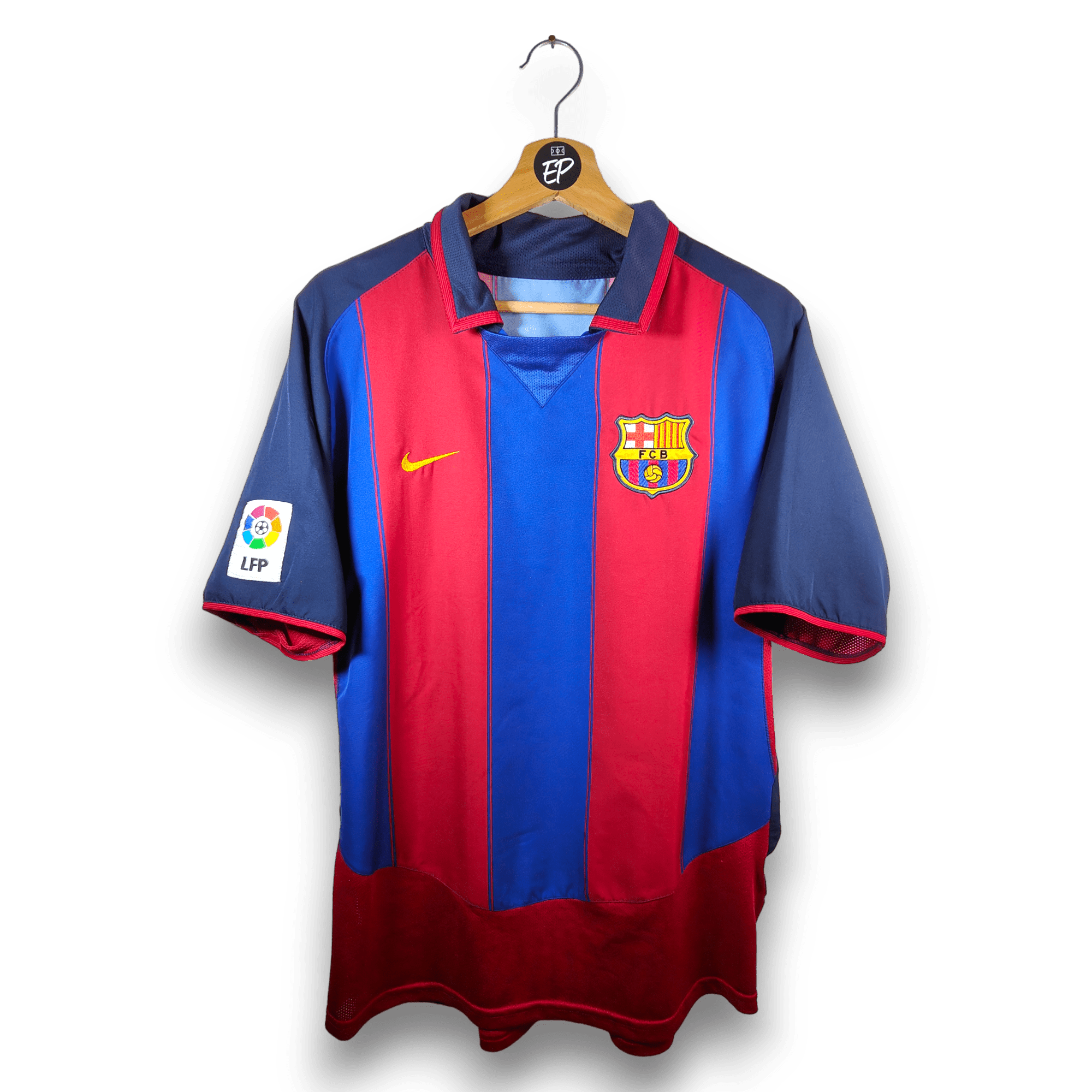 2003 - 04 FC Barcelona Home Shirt Ronaldinho 10 (M) - Eternal Pitch