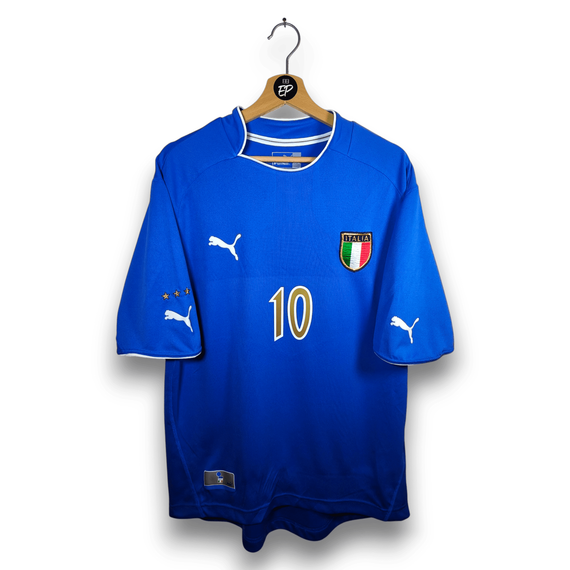 2003 - 04 Italy Home Shirt Totti 10 - 9/10 - (XXL) - Eternal Pitch