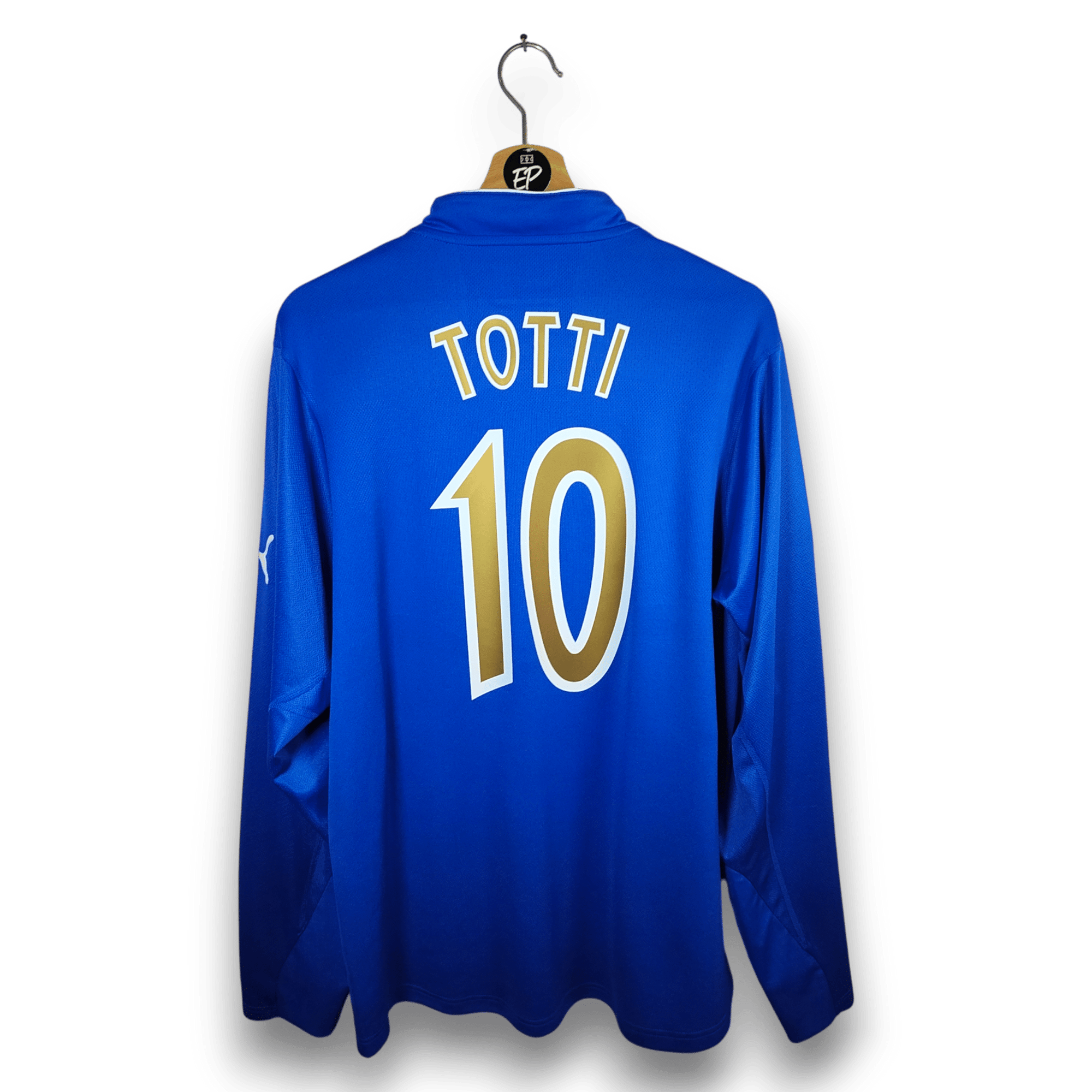 2003 - 04 Italy Player Version Home Shirt Totti LS 10 - 9/10 - (XL) - Eternal Pitch