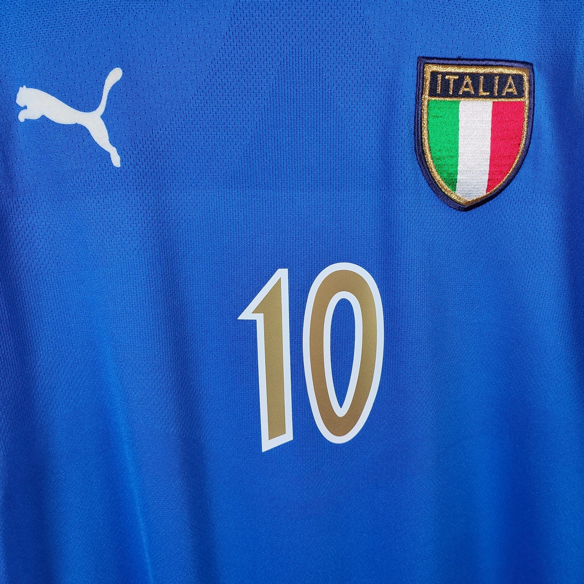 2003 - 04 Italy Player Version Home Shirt Totti LS 10 - 9/10 - (XL) - Eternal Pitch
