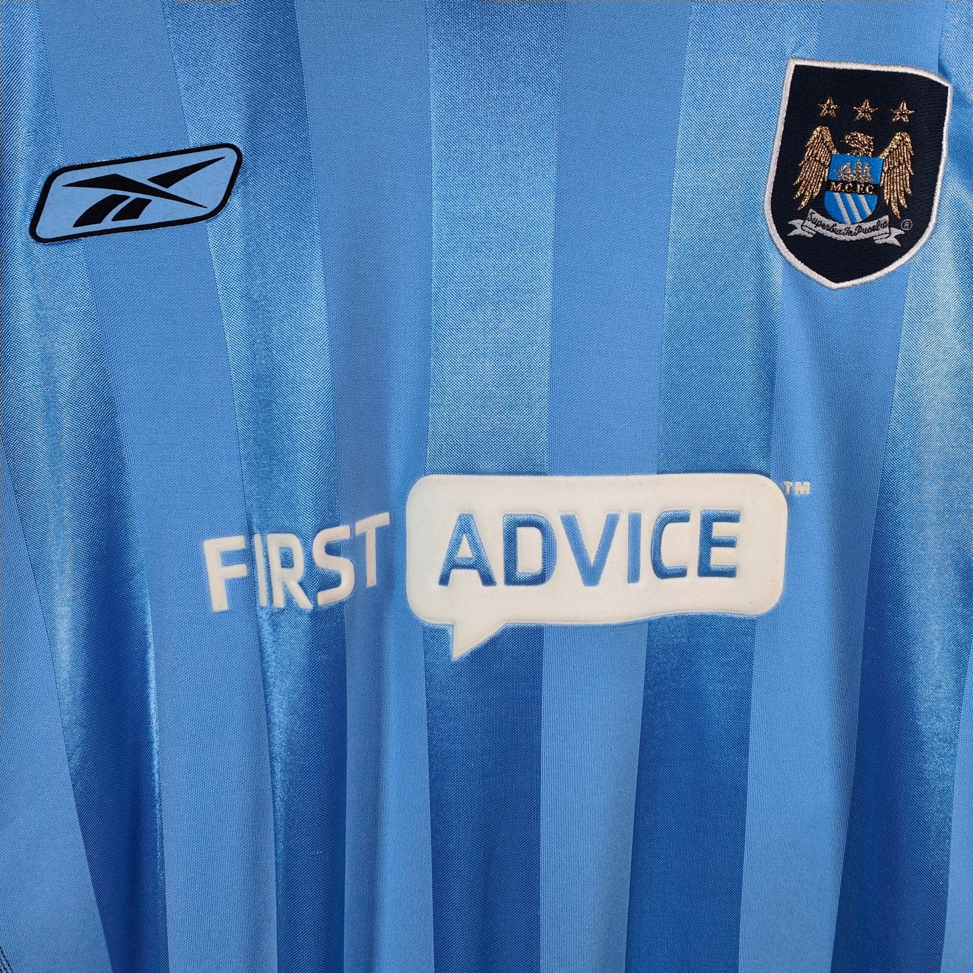 2003 - 04 Manchester City Home Shirt Anelka 39 - 8.5/10 - (XL) - Eternal Pitch