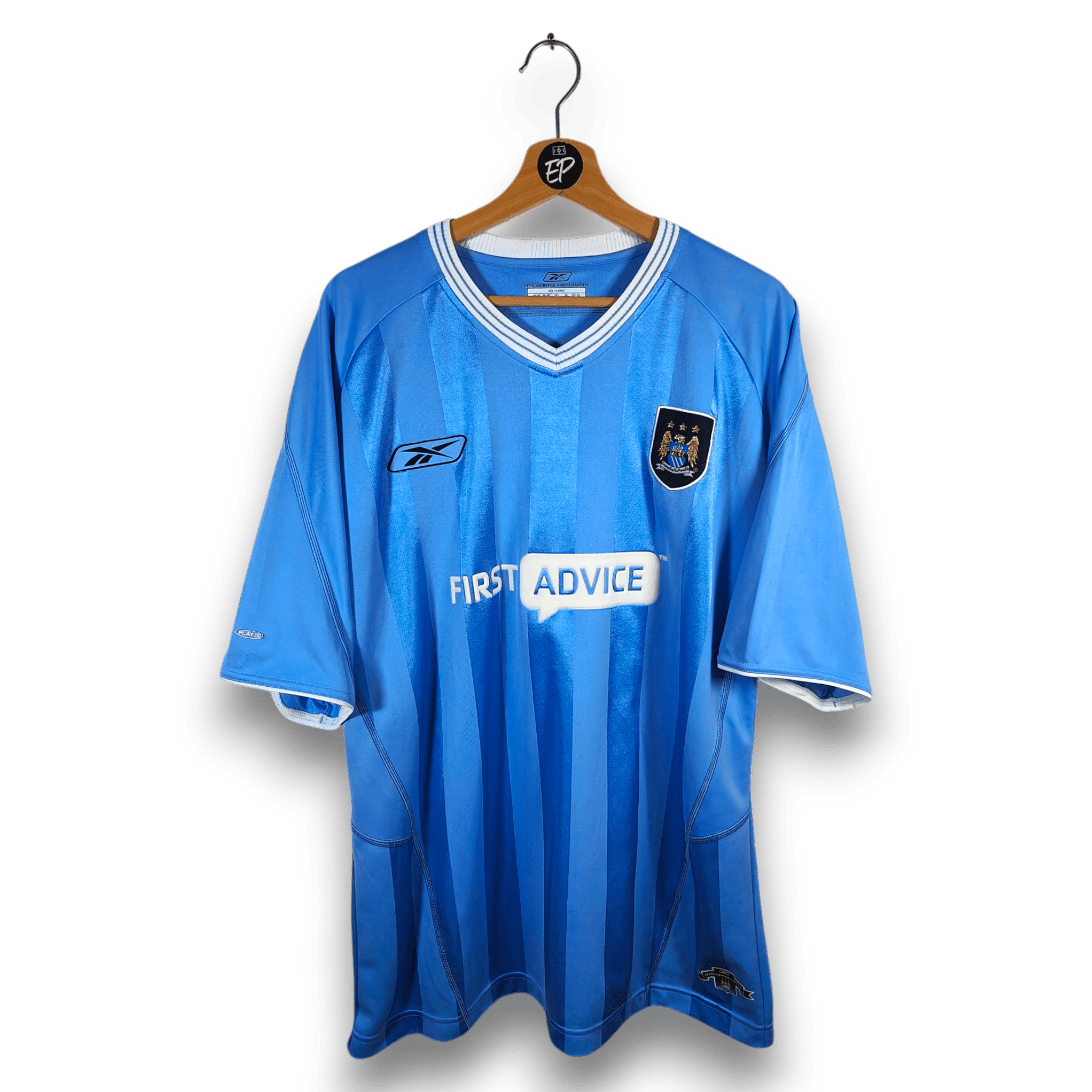2003 - 04 Manchester City Home Shirt Anelka 39 - 8.5/10 - (XL) - Eternal Pitch