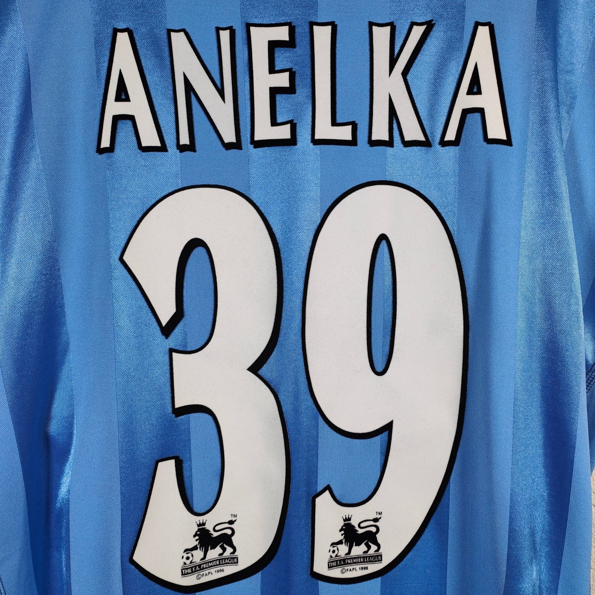 2003 - 04 Manchester City Home Shirt Anelka 39 - 8.5/10 - (XL) - Eternal Pitch