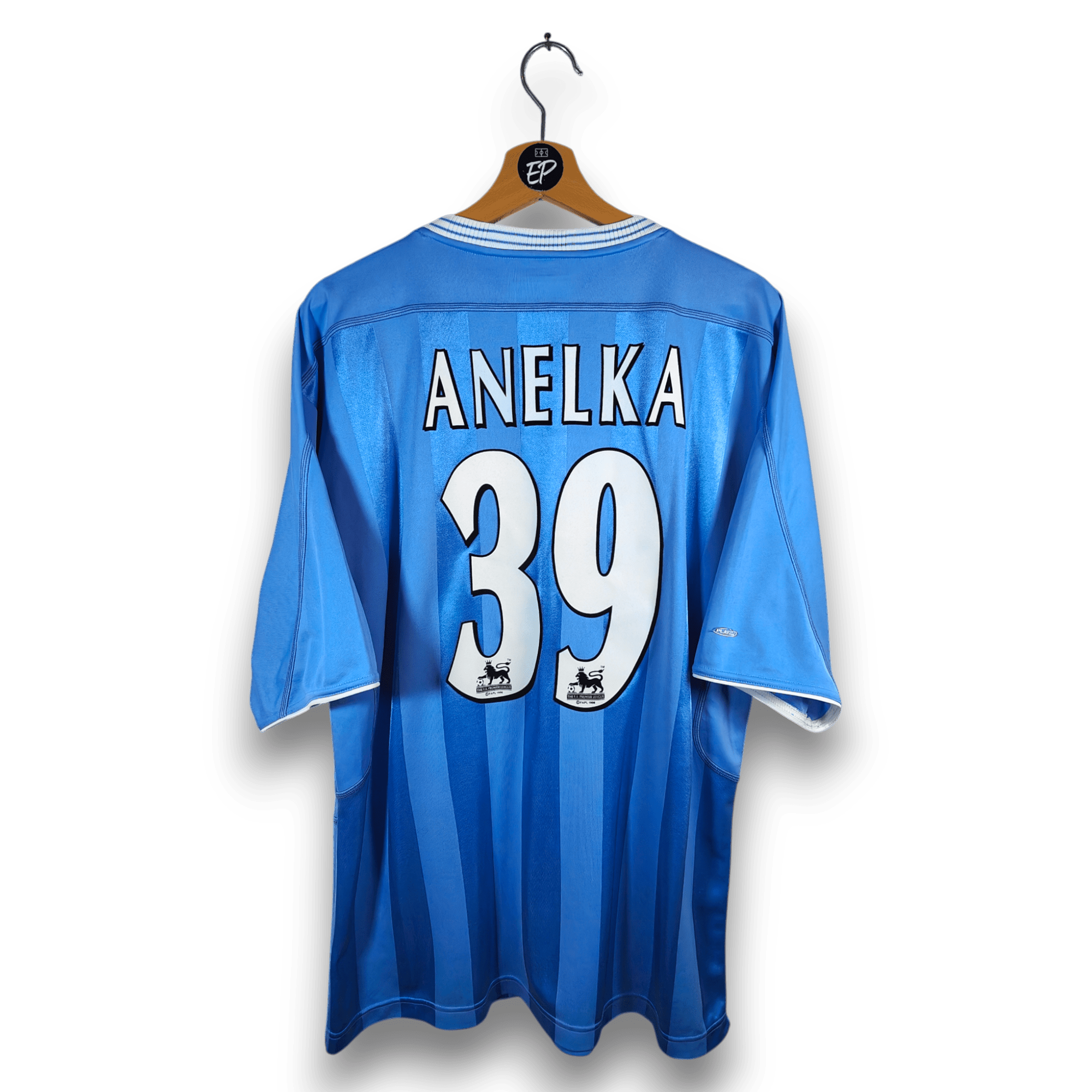 2003 - 04 Manchester City Home Shirt Anelka 39 - 8.5/10 - (XL) - Eternal Pitch